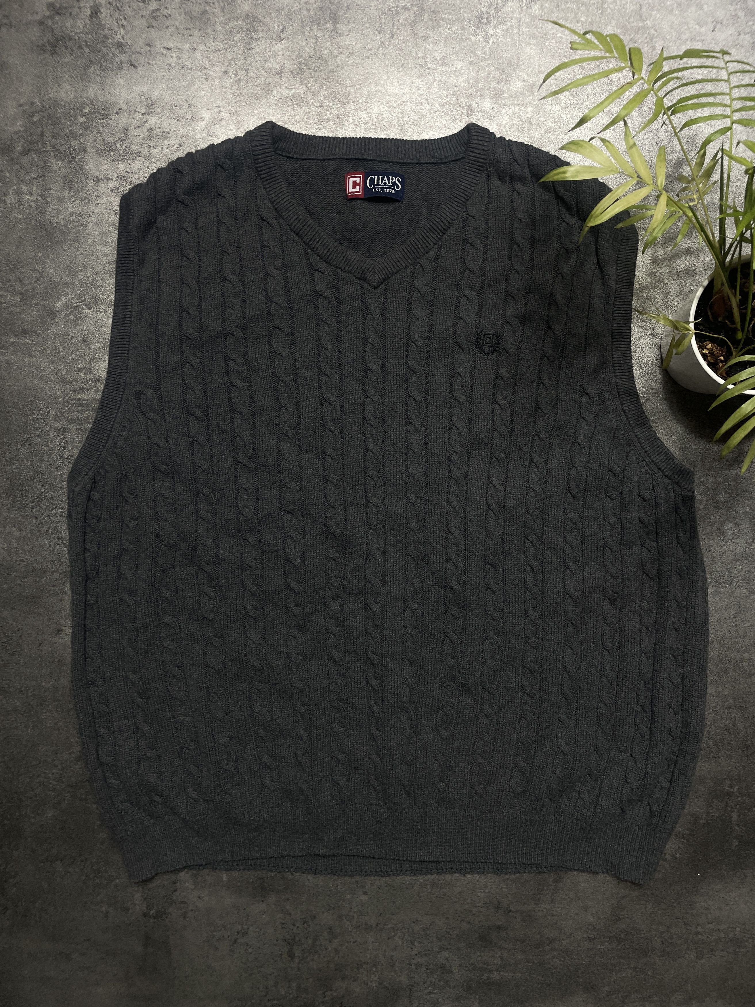 Chaps Chaps Vintage Y2K Cable Sweater Boxy Premium Luxury Size US XXL / EU 58 / 5 - 1 Thumbnail