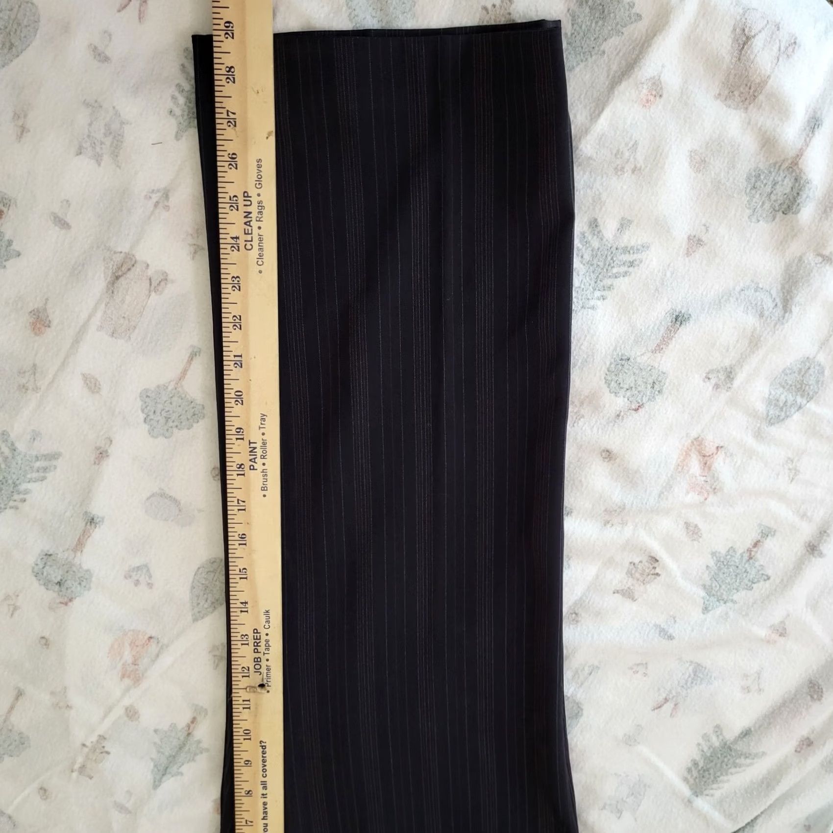 Vintage STYLE & Co. Dress Pants Striped Black White Stretch Straight Leg Size 10 Womens Pants Size 32" / US 10 / IT 46 - 5 Thumbnail