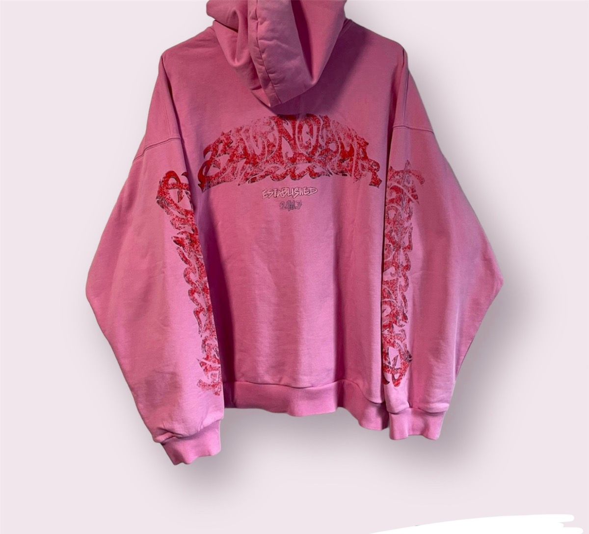 Pre-owned Balenciaga Offshore Hoodie In Pink