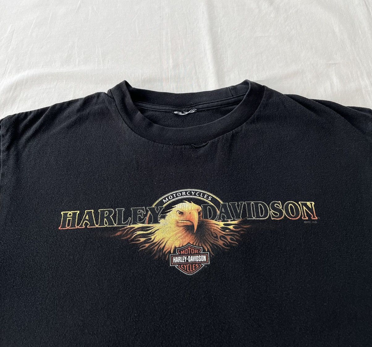 Harley Davidson Vintage 2011 Harley Davidson Motorcycles Eagle Woodstock Tee Size US L / EU 52-54 / 3 - 6 Thumbnail