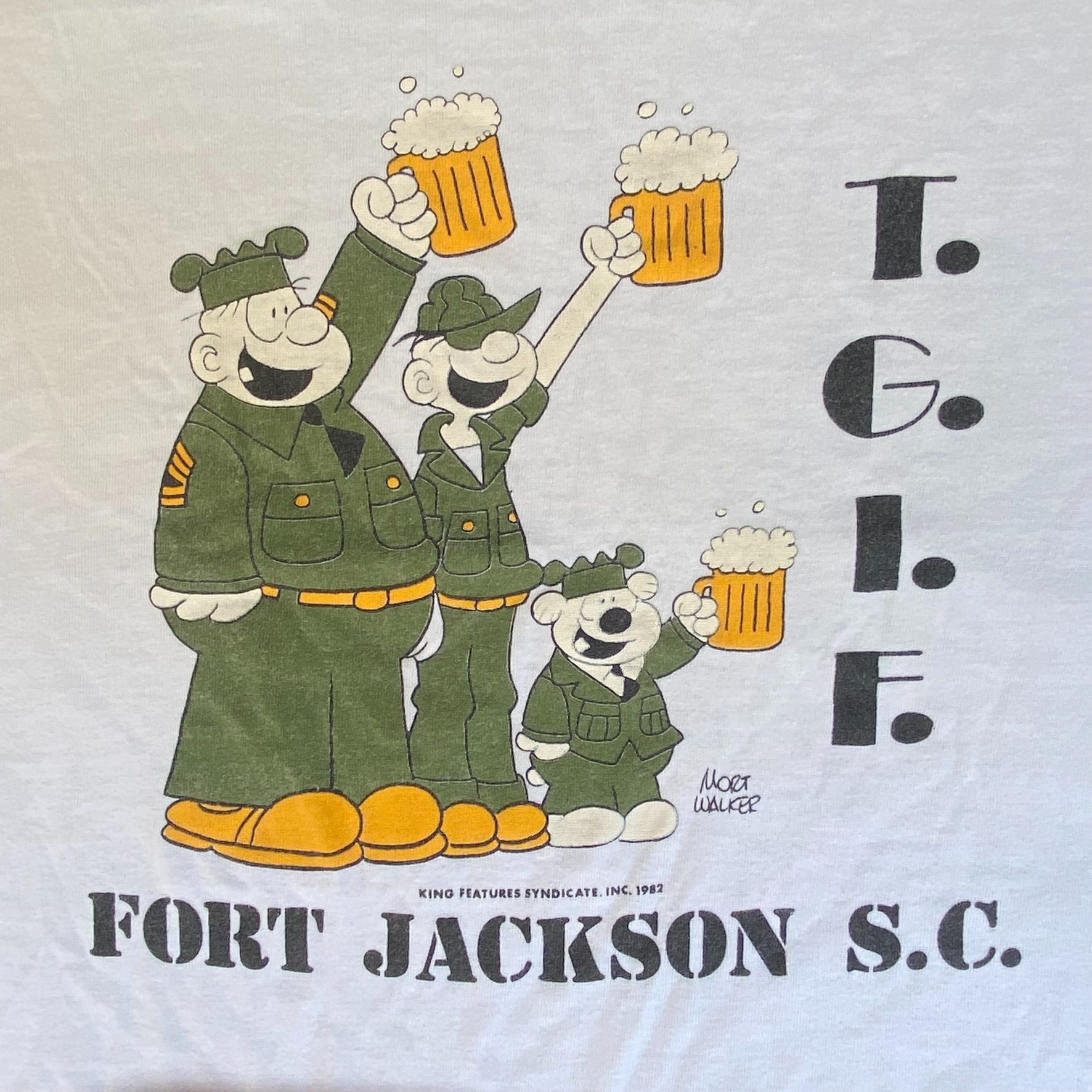 Vintage Vintage 80s US Army Shirt Beetle Bailey Comic Military Tee Size US M / EU 48-50 / 2 - 3 Thumbnail
