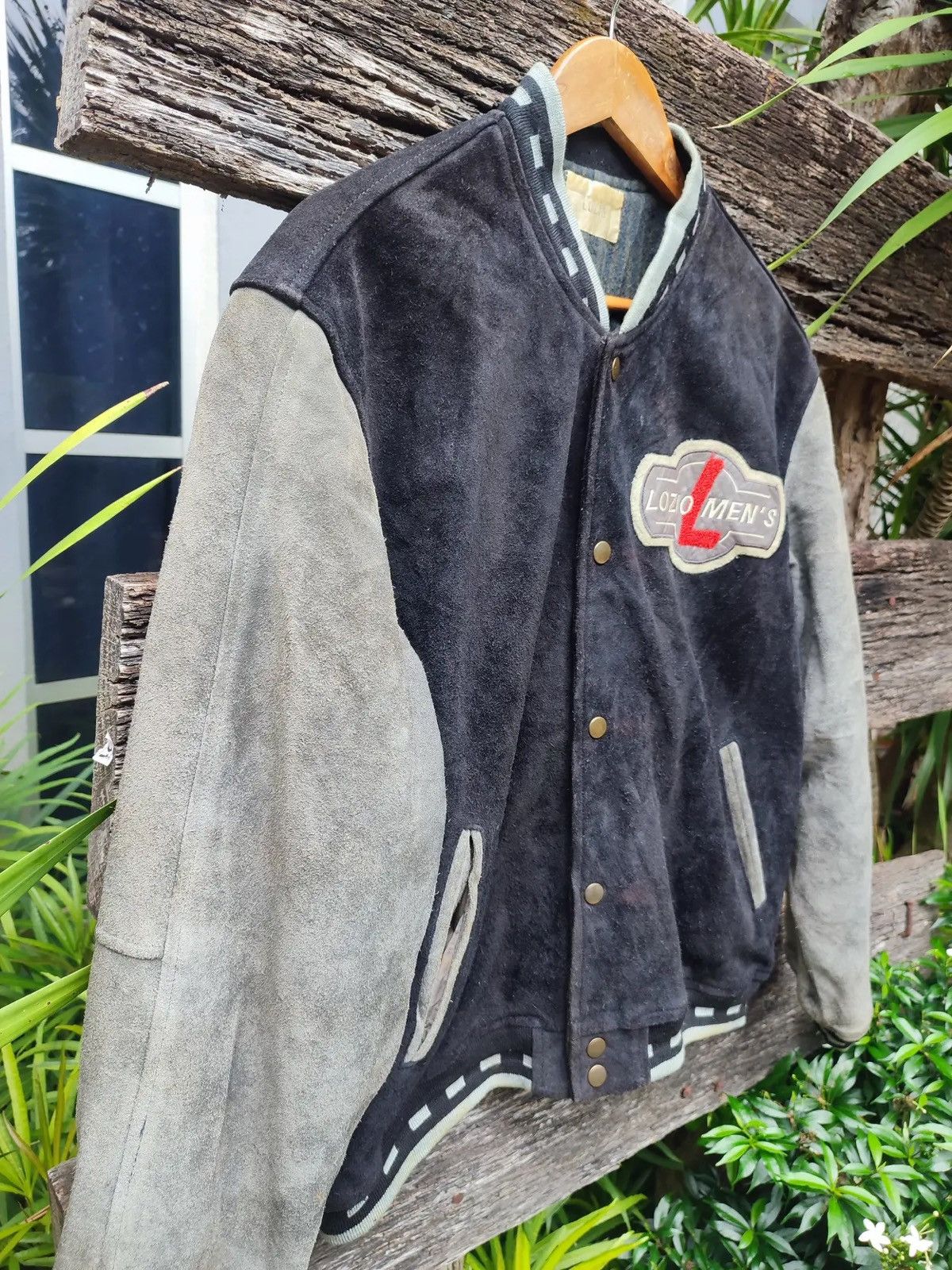 Vintage Rare 90s Lozio Men’s Suede Varsity Jacket Size US M / EU 48-50 / 2 - 5 Thumbnail