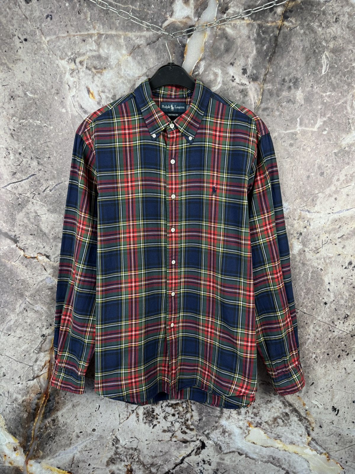 Polo Ralph Lauren Polo Ralph Lauren Plaid Button Down Shirt Custom Fit Size US XL / EU 56 / 4 - 1 Thumbnail