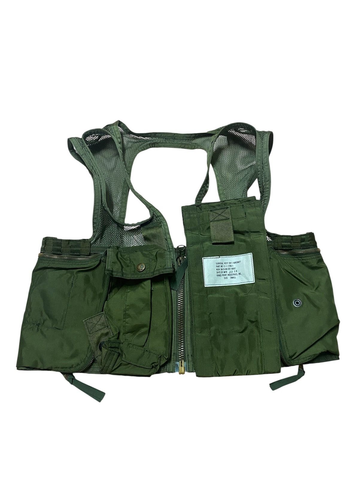 Vintage 60s USA Aircraft survival Vest Air Force Tactical Flight Size US S / EU 44-46 / 1 - 6 Thumbnail