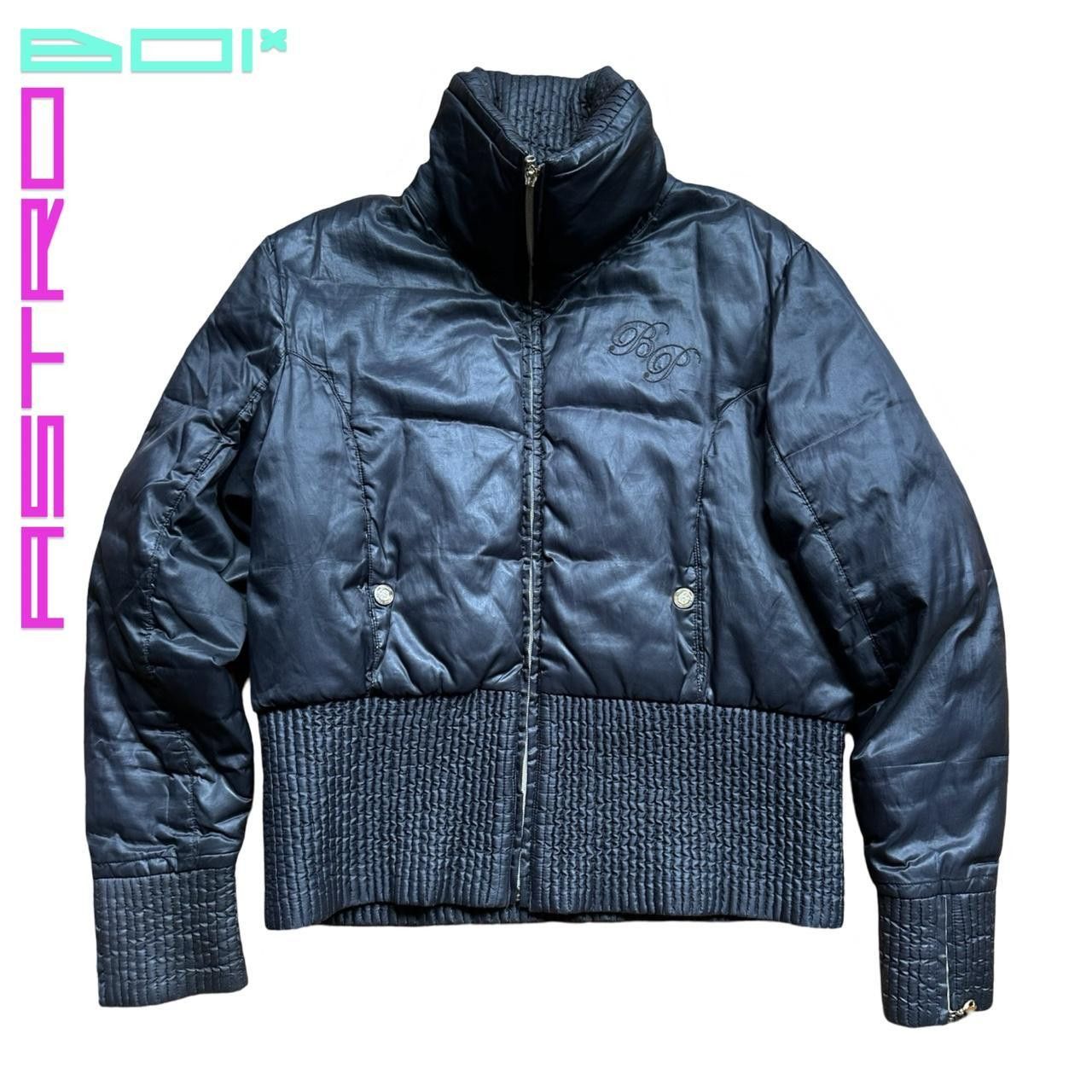 Vintage Vintage Baby Phat Black Coated Puffer Jacket - Large Size L / US 10 / IT 46 - 1 Thumbnail