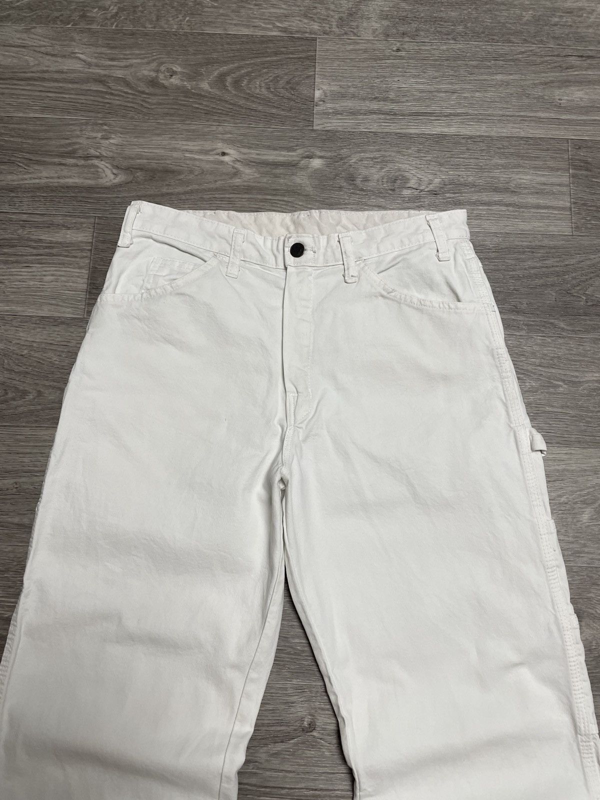 Dickies Vintage Dickies White Carpenter Pants SK8 Y2K Streetwear Size US 32 / EU 48 - 3 Thumbnail