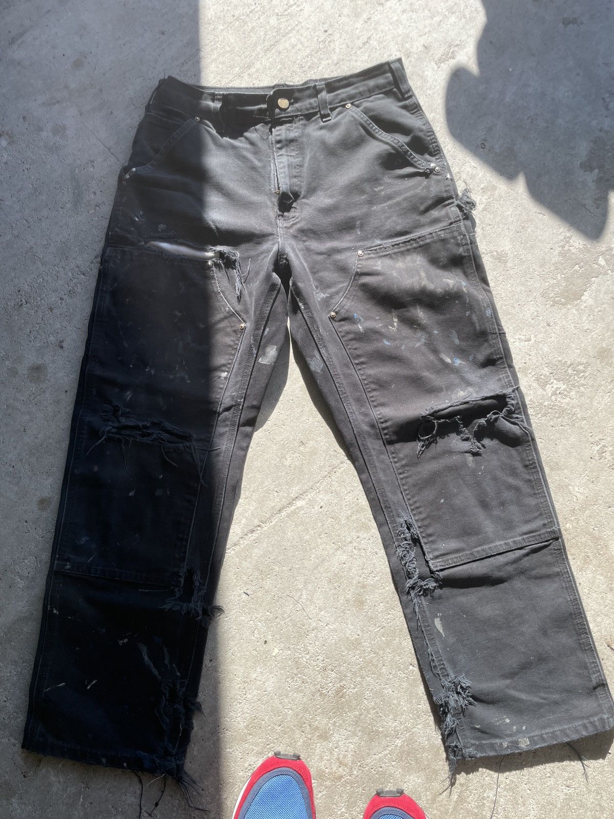 image of Carhartt Double Knee Pants in Black, Men's (Size 31)