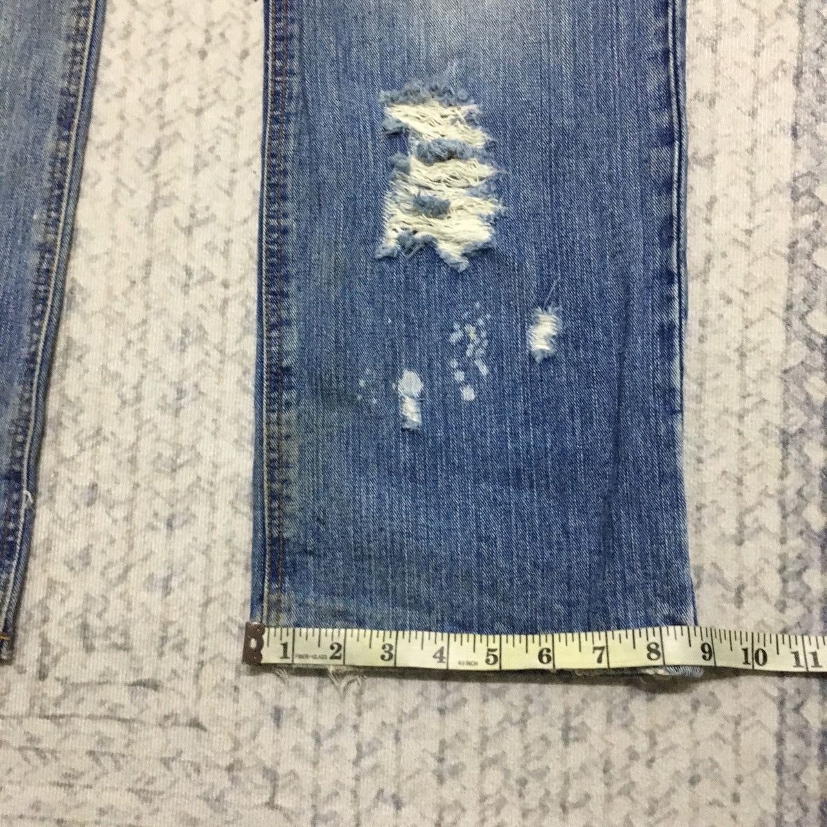 Japanese Brand Dirty & Distress Japanese Brand Punk Rock Denim Size US 31 - 23 Thumbnail