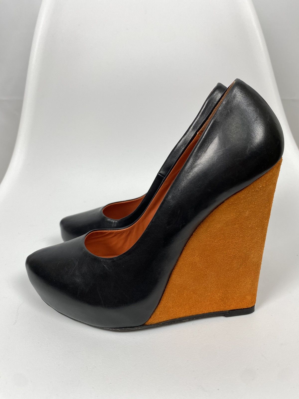 Other Giacomorelli Genuine Leather and Suede Wedges Heels size 37 Size US 7 / IT 37 - 3 Thumbnail