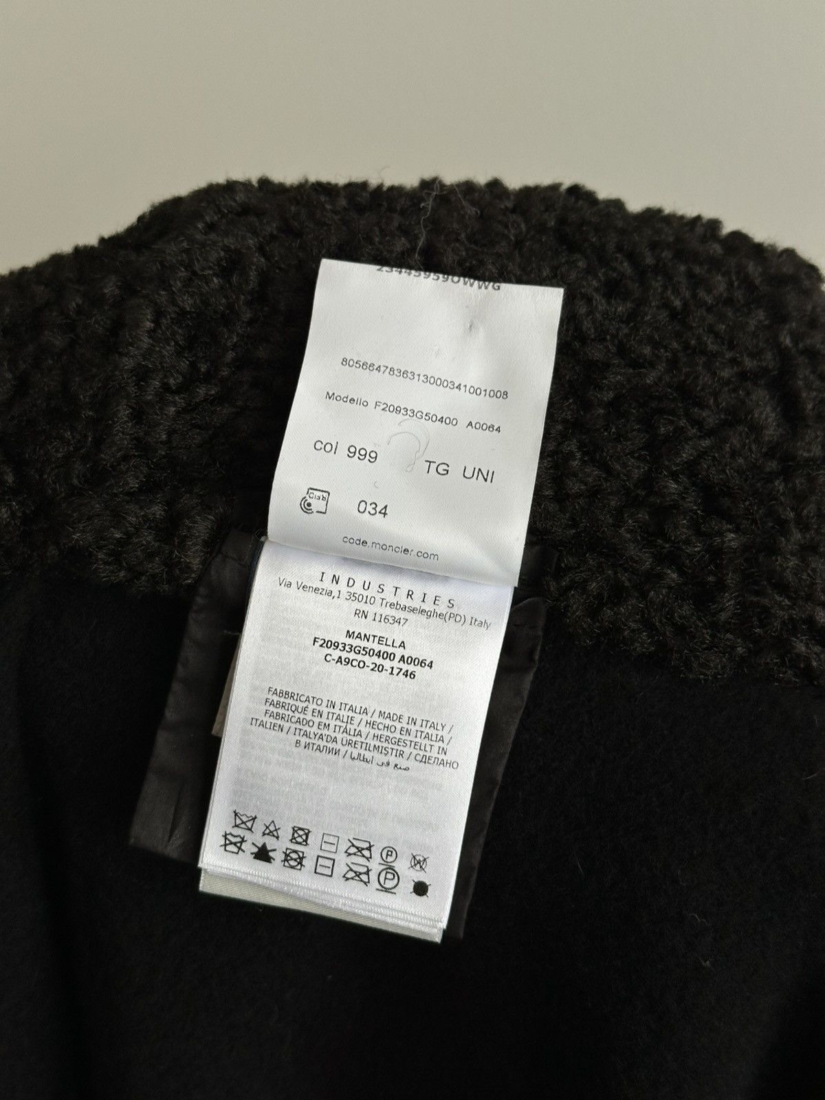 Moncler Moncler Mantella Wool Down Nylon Hood Poncho Black Coat Size ONE SIZE - 8 Thumbnail