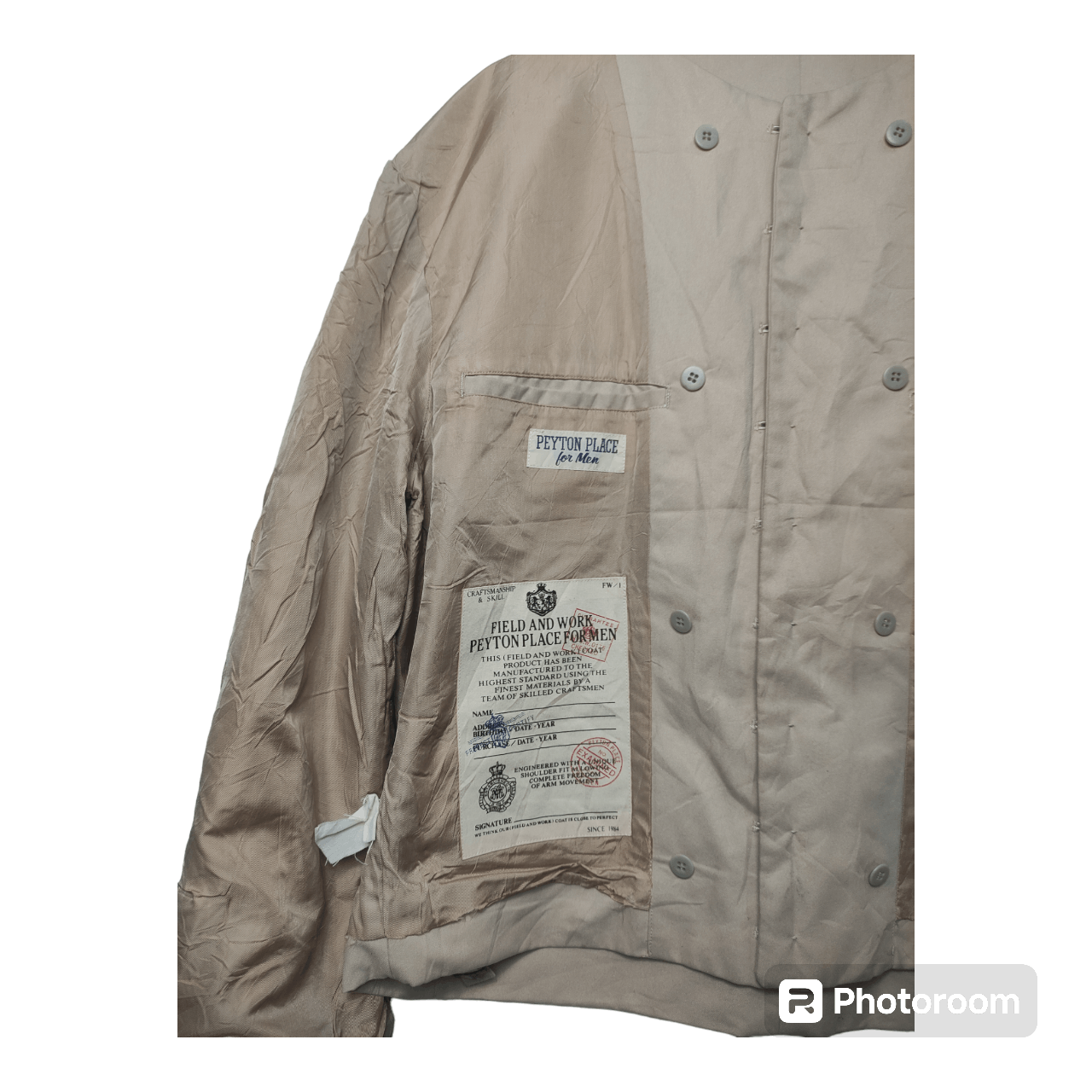 Japanese Brand × PPFM × Vintage PEYTON PLACE FOR MEN NUDE LIGHT JACKET Size US XL / EU 56 / 4 - 8 Thumbnail