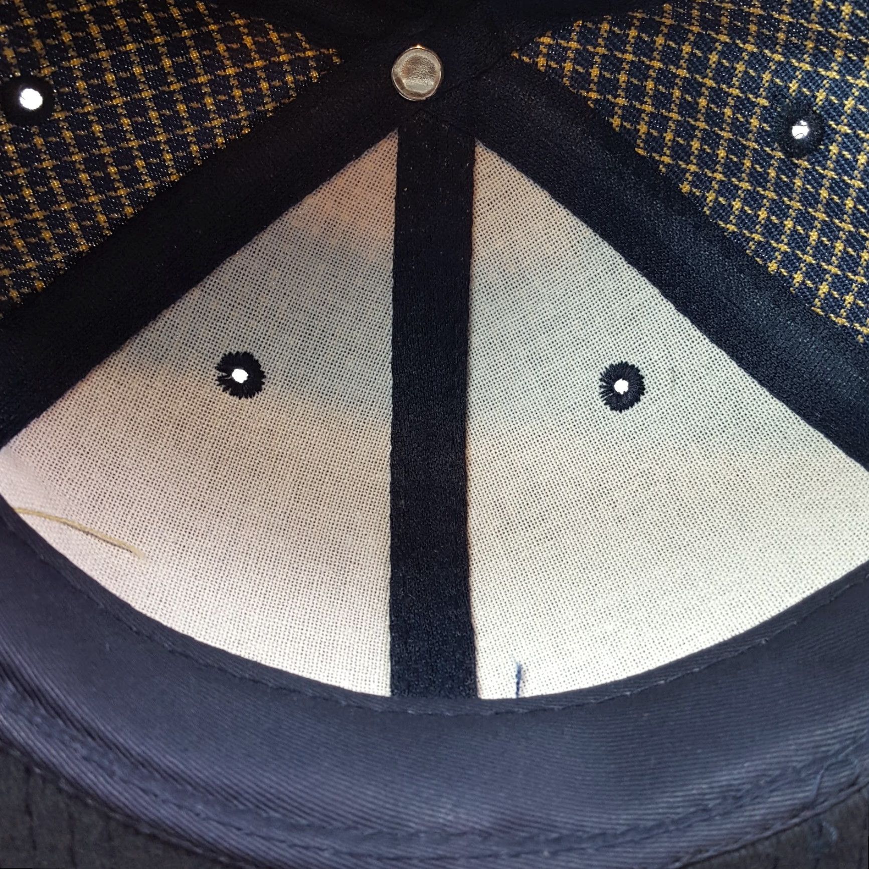 Vintage Vintage Blue Plaid Wool Adjustable Snapback Hat Baseball Cap Sports Size ONE SIZE - 7 Thumbnail