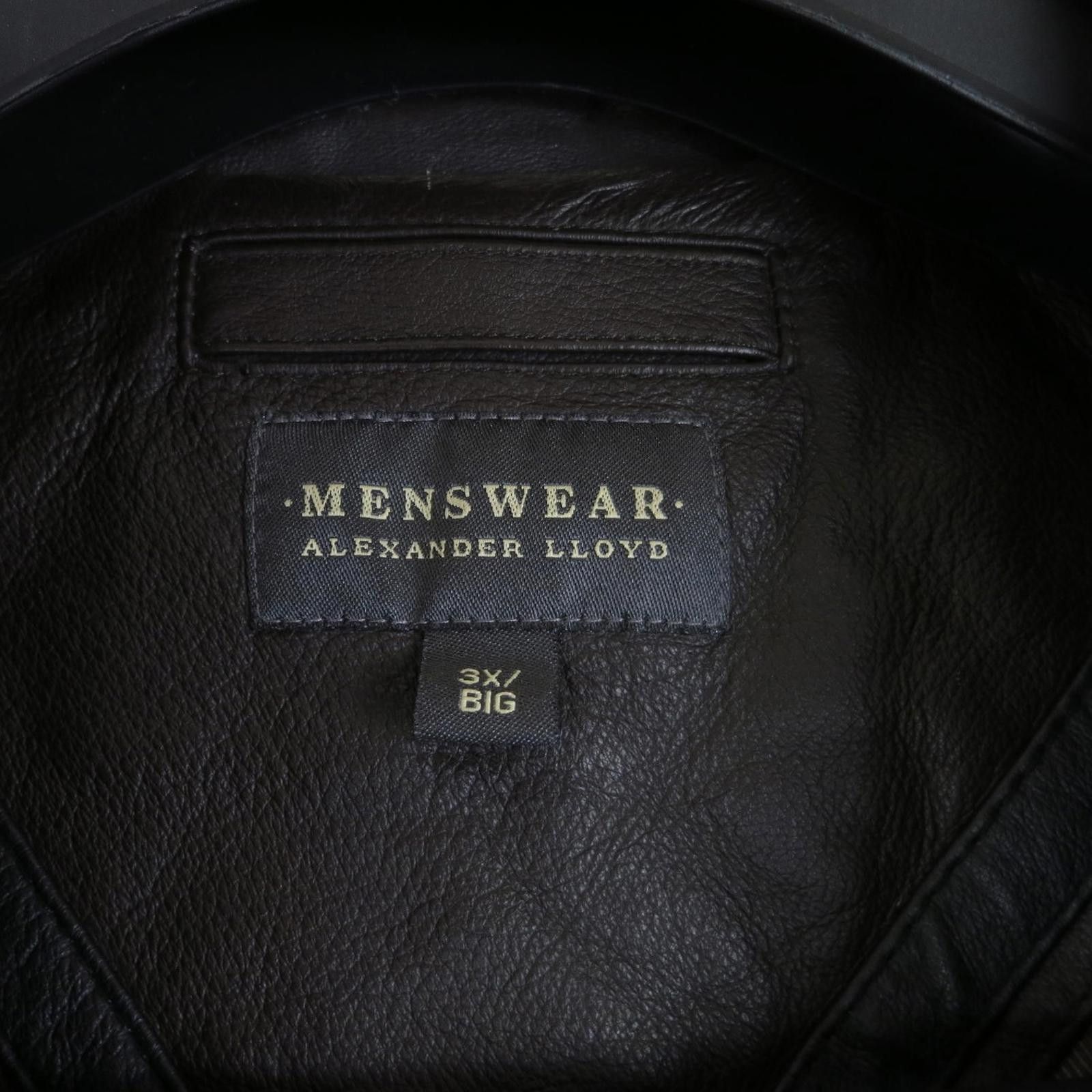 Other Menswear Alexander Lloyd Men's 3X Big Brown Leather Jacket Size US XXL / EU 58 / 5 - 2 Thumbnail