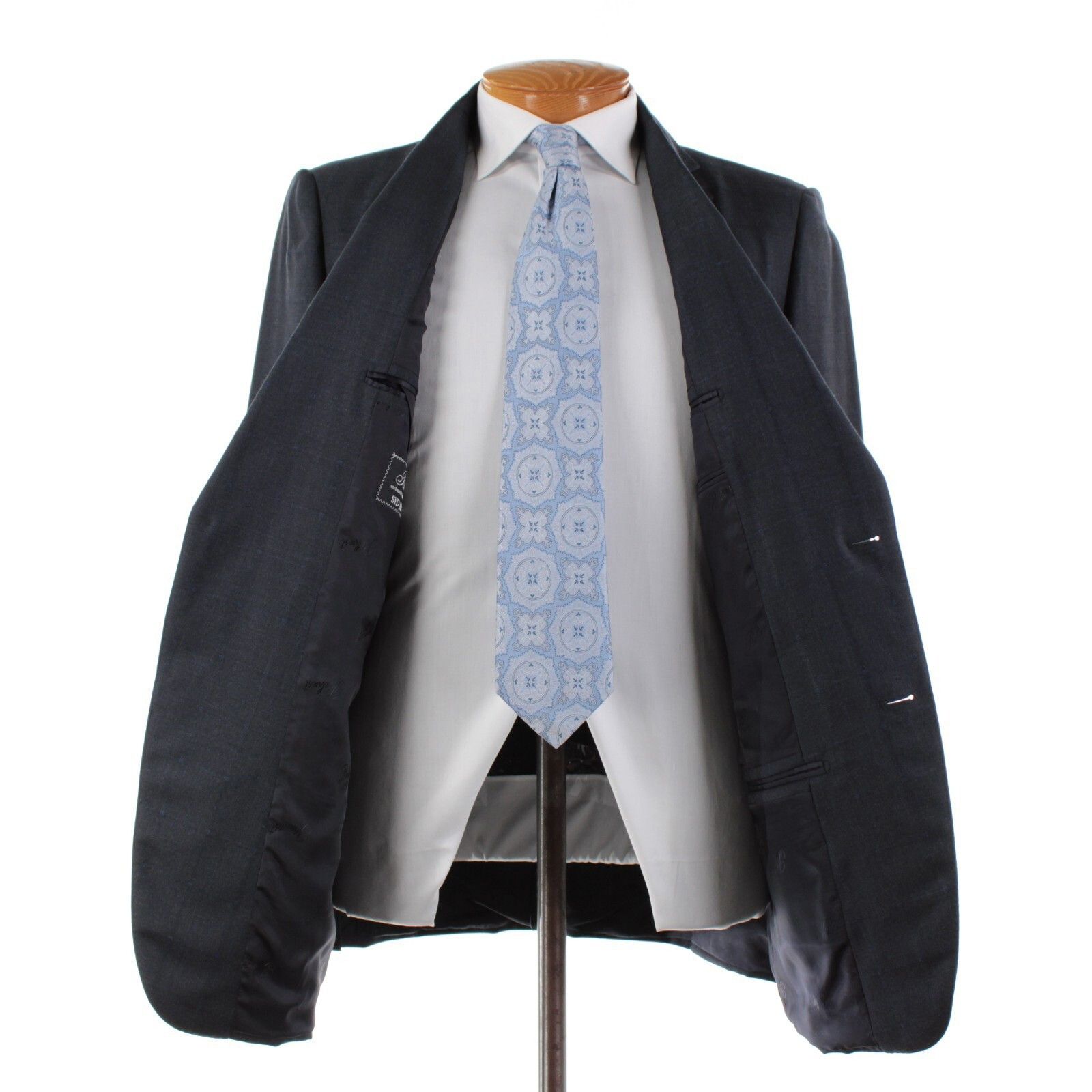 Belvest Belvest Suit Size US 44 Long in Blue Size 44R - 7 Thumbnail