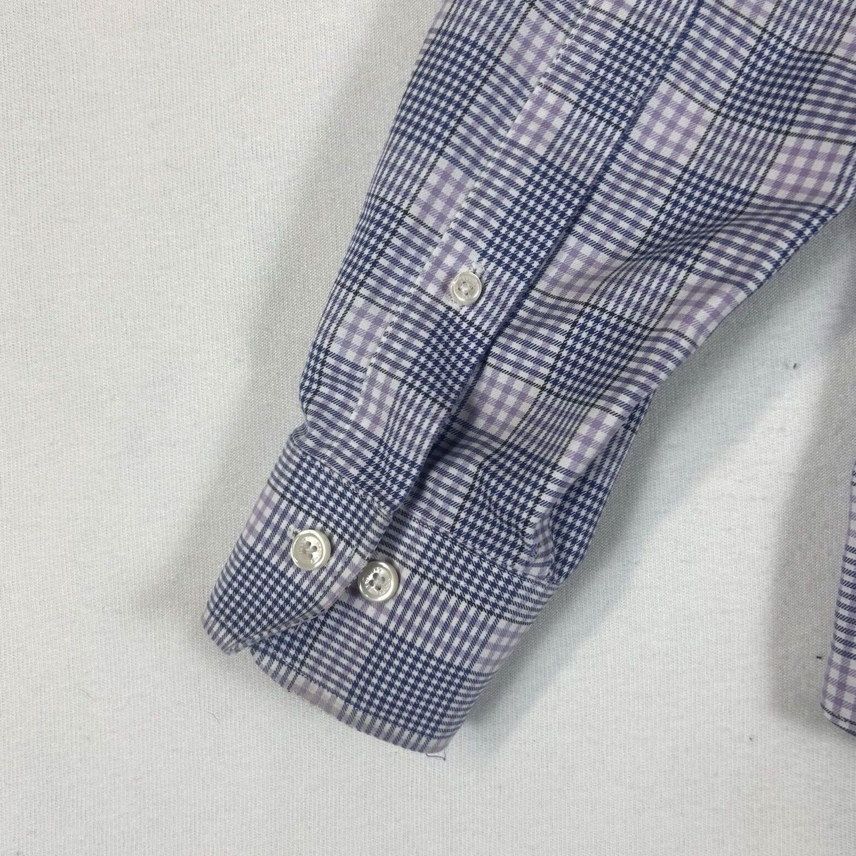 Brooks Brothers Brooks Brothers Button-Up Shirt Mens M Non-Iron Blue Purple Long Sleeve Shirt Button-Front 100% Cotton Plaid Classic Preppy Designer American Casual Size US M / EU 48-50 / 2 - 6 Thumbnail