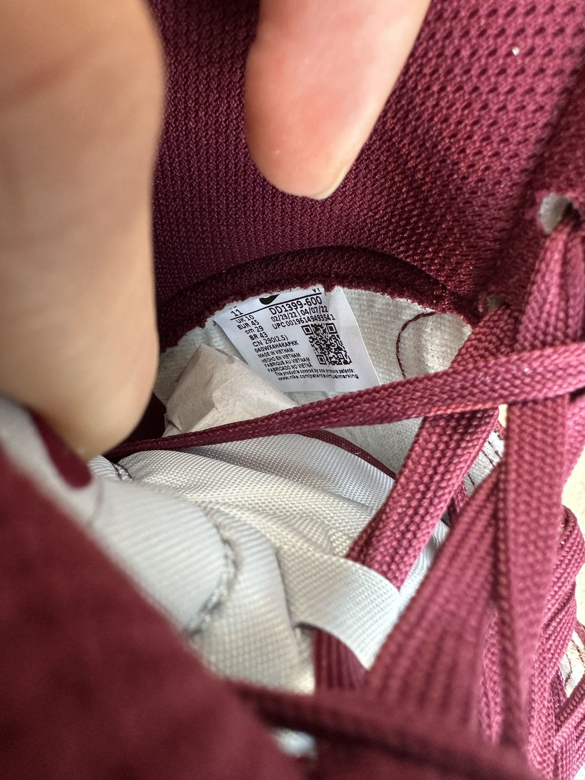 Nike Nike Dunk High Beetroot (11M) Size US 11 / EU 44 - 6 Thumbnail