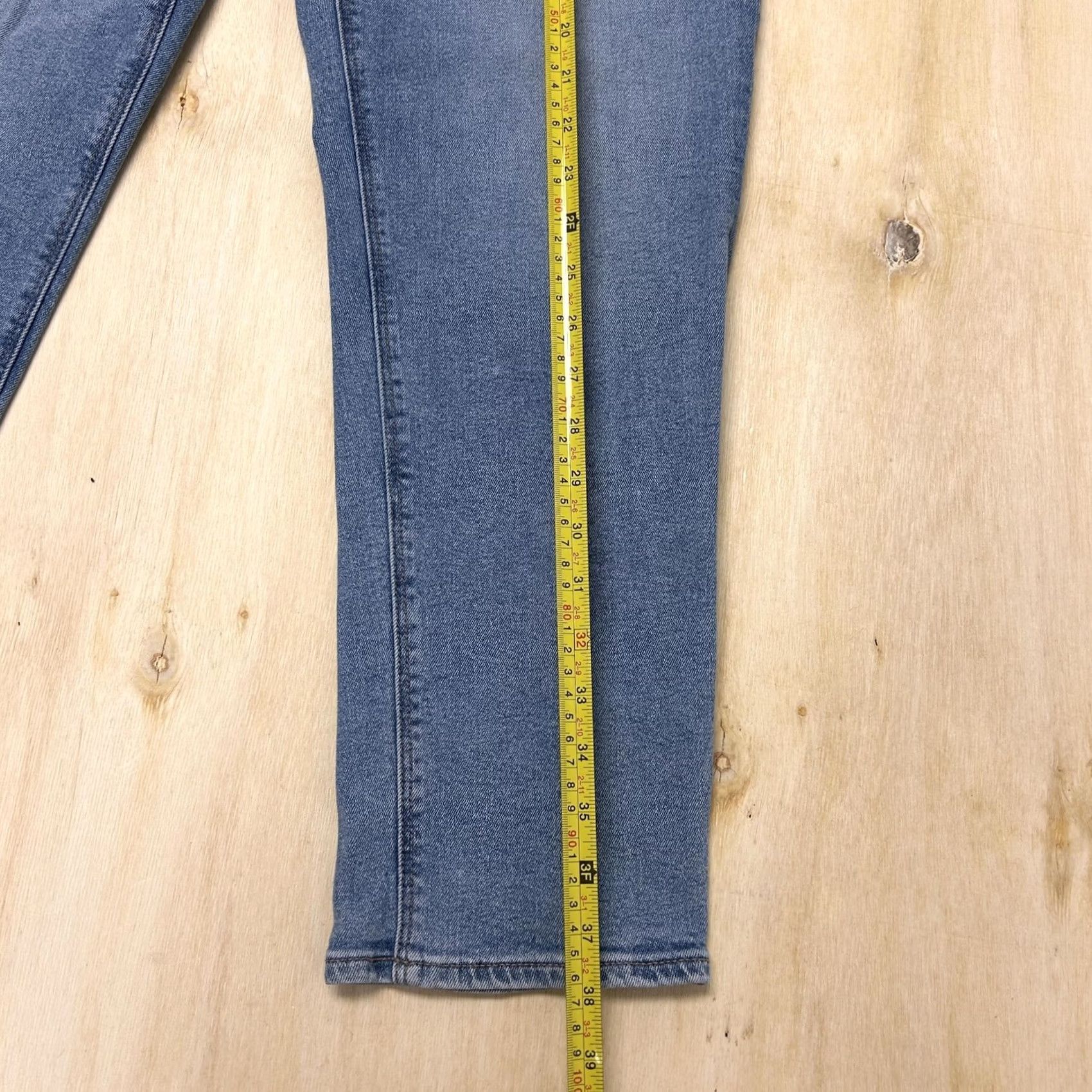 American Eagle Outfitters American Eagle Outfitters Womens Straight Jeans 12 Med Wash Blue Stretch Denim Size 34" / US 12 / IT 48 - 5 Thumbnail