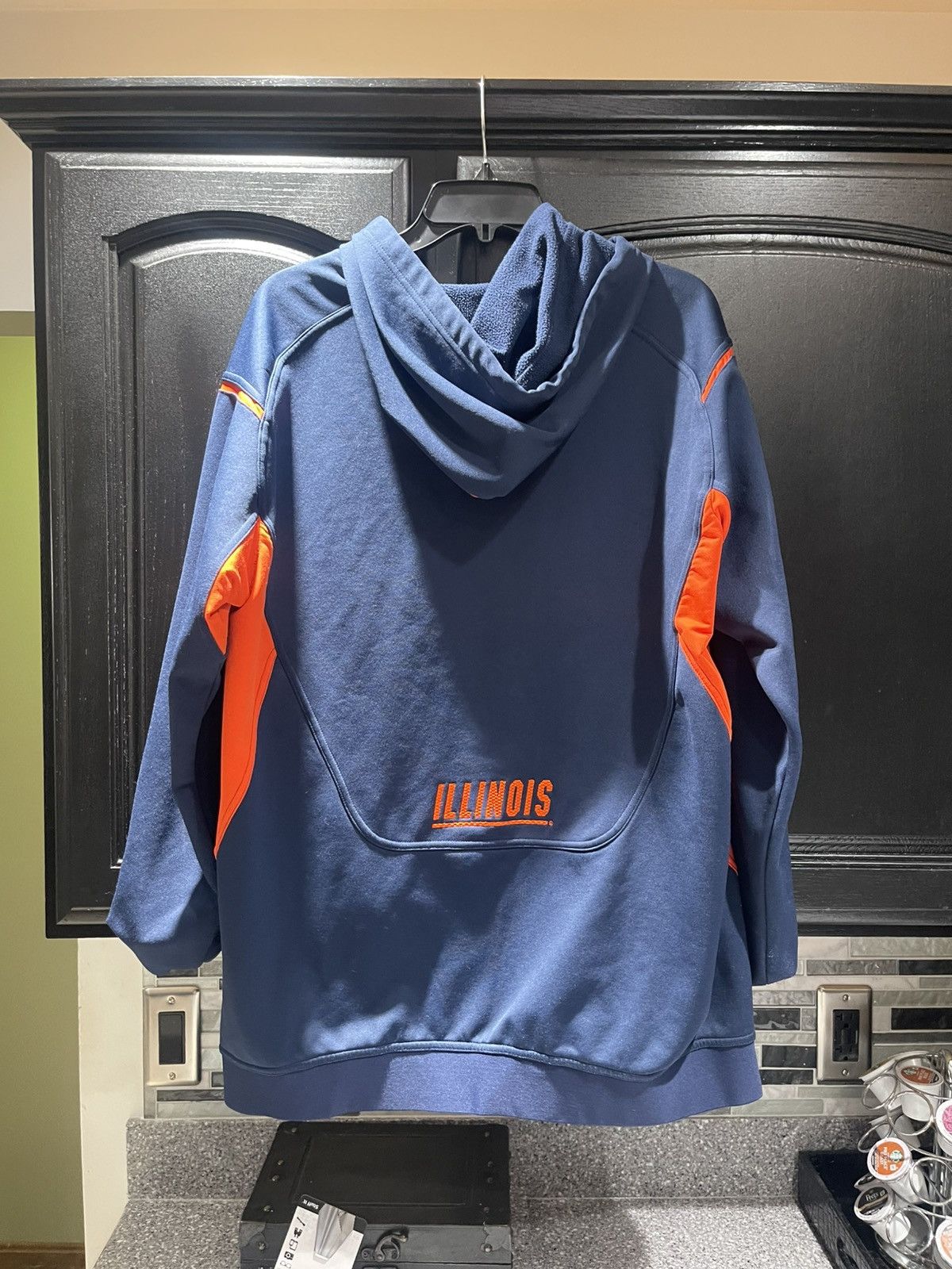 Nike × Vintage Vintage Nike University Of Illinois Center Swoosh Hoodie Size US M / EU 48-50 / 2 - 4 Thumbnail