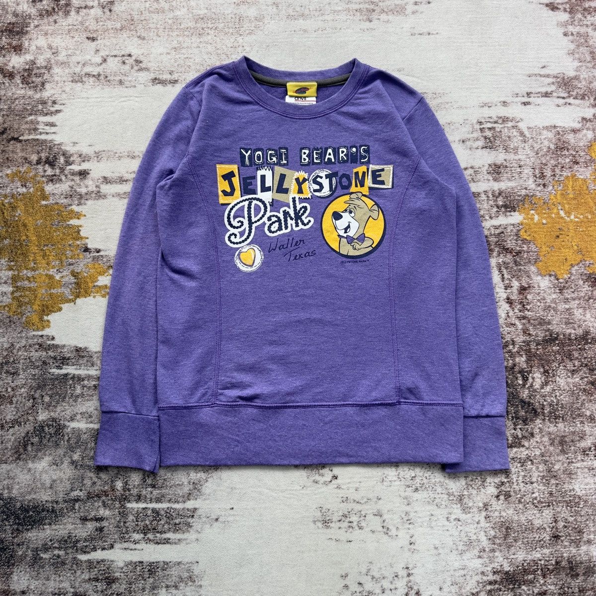 Anvil VINTAGE ANVIL YOGI BEAR’S GRAPHIC CARTOON 90’s BIG LOGO Size US S / EU 44-46 / 1 - 2 Thumbnail