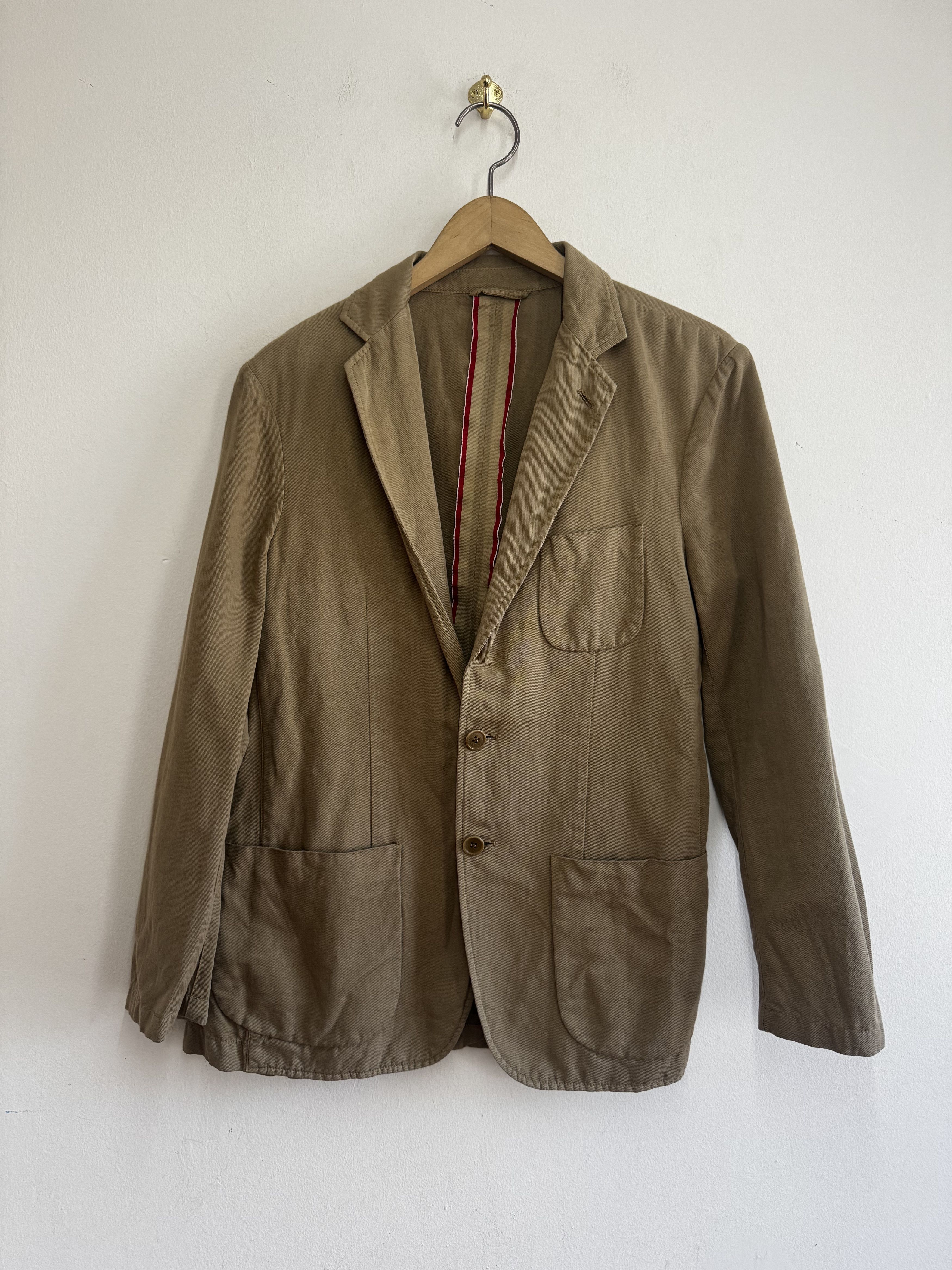 Aspesi Aspesi Cotton Linen Unstructured Blazer Tan S Made in Italy` Size 42R - 1 Thumbnail