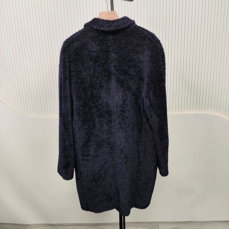 Max Mara Max Mara Alpaca Coat Blue Size S / US 4 / IT 40 - 2 Thumbnail