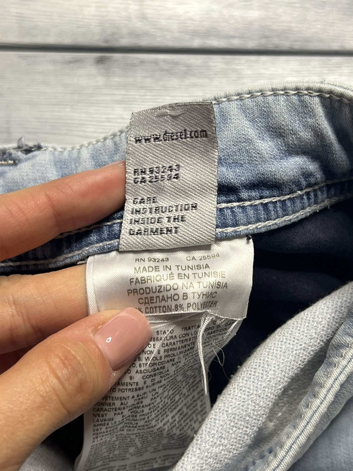 Diesel Rare Vintage Denim Pants Diesel Luxury Avant-Garde Style Y2K Size US 32 / EU 48 - 9 Thumbnail