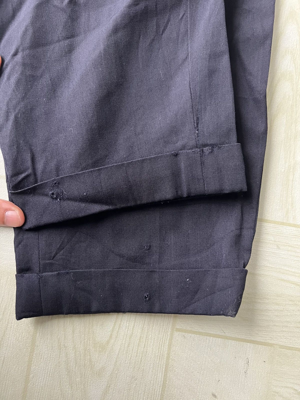 Comme des Garcons Homme Vintage AW88 Comme des Garcons Homme Gabardine Trouser Pants Size US 29 - 6 Thumbnail