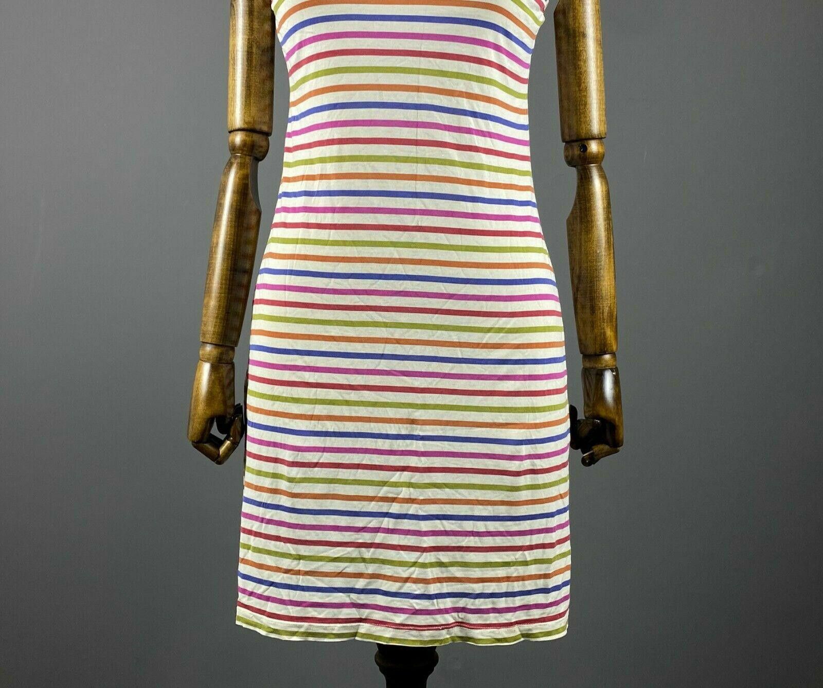 Designer Ladies Gudrun Sjoden Multicolour Stripe Silk Dress Size S Size S / US 4 / IT 40 - 3 Thumbnail