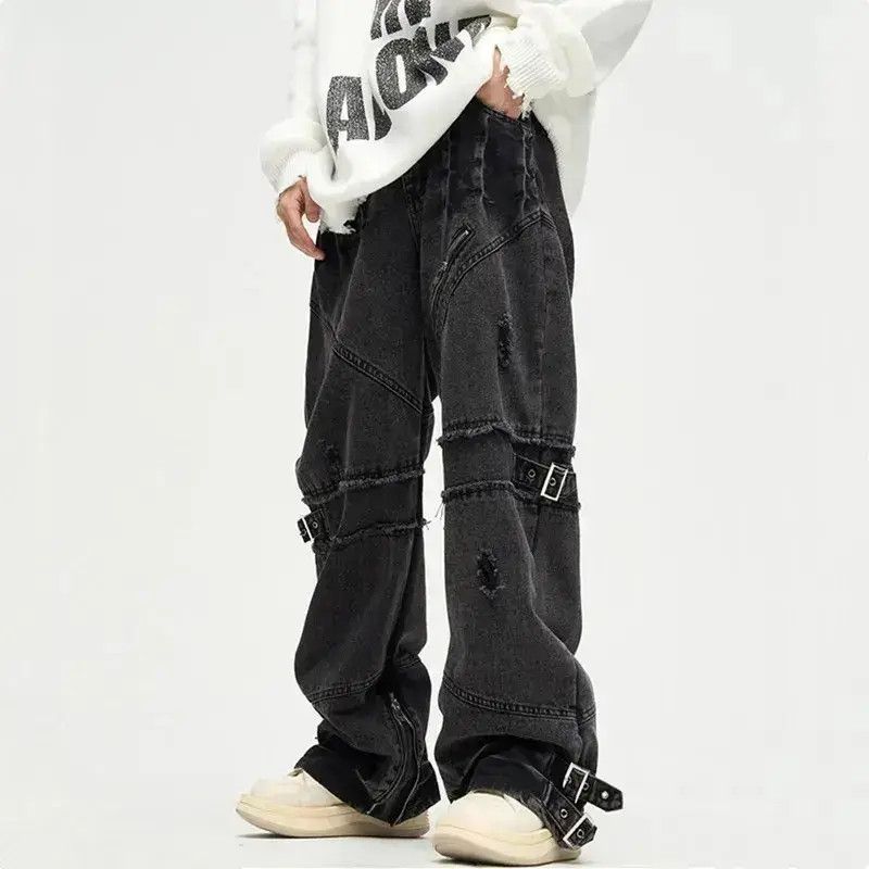 Japanese Brand Retro street design overalls and street jeans Size US 32 / EU 48 - 1 Thumbnail