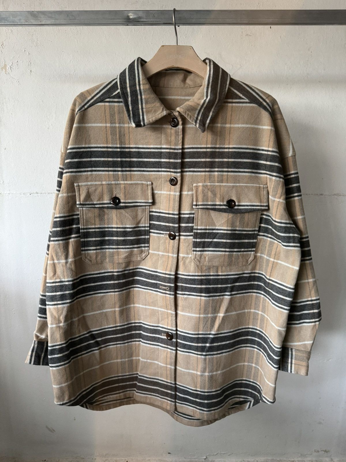 Issey Miyake Japanese brand GU Tartan Flannel Double Pocket Button Jacket Size US XXL / EU 58 / 5 - 1 Thumbnail