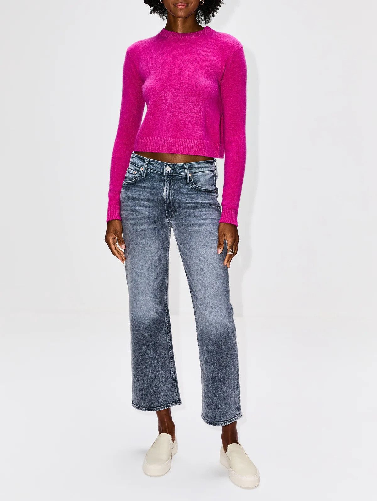 The Elder Statesman $1095 The Elder Statesman Simple Cashmere Crew Sweater Size L / US 10 / IT 46 - 3 Thumbnail