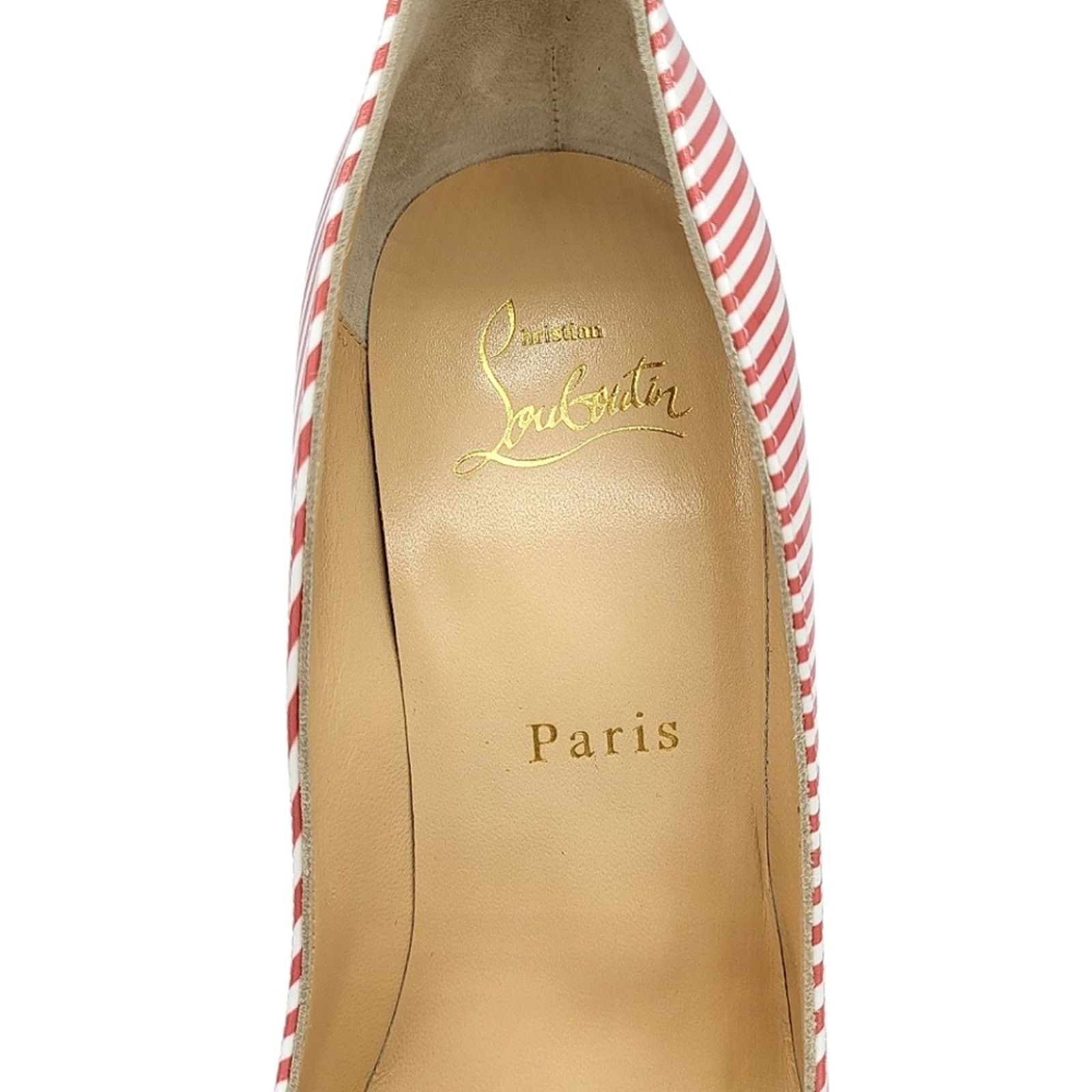 Christian Louboutin Christian Louboutin Pigalle Follies Striped Leather Pumps 36 Size US 5.5 / IT 35.5 - 10 Thumbnail