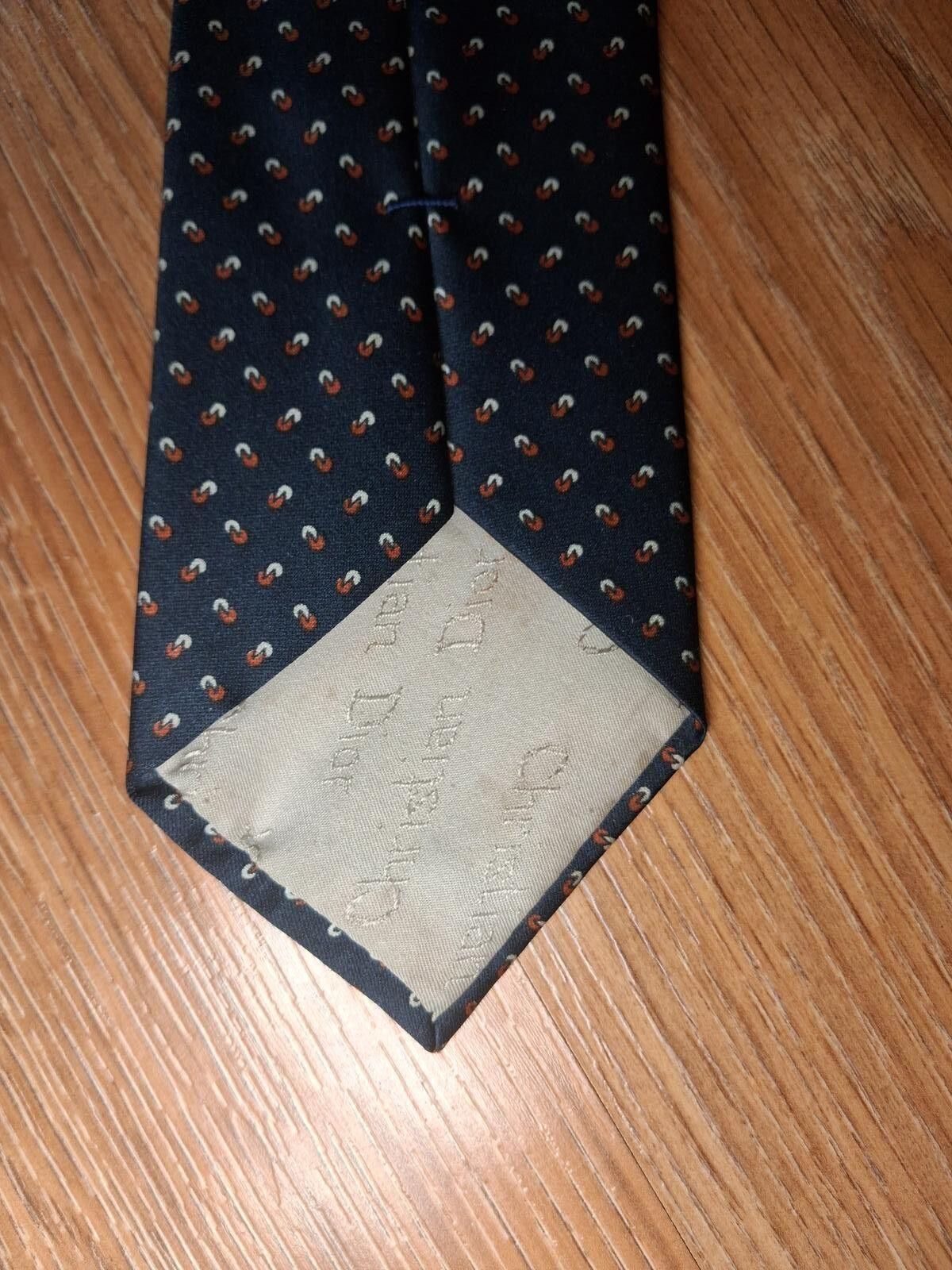 Christian Dior Monsieur Christian Dior Monsieur Tie Navy Multicolor Necktie Size ONE SIZE - 3 Thumbnail