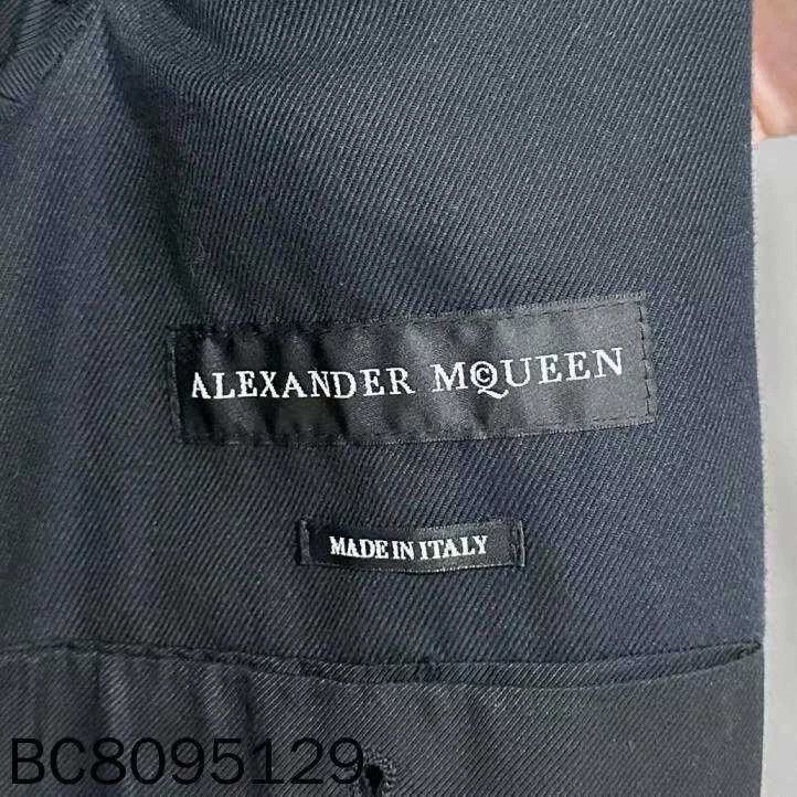 Alexander McQueen Alexander McQUEEN size 46 Black split leather double-layer Size L / US 10 / IT 46 - 4 Thumbnail