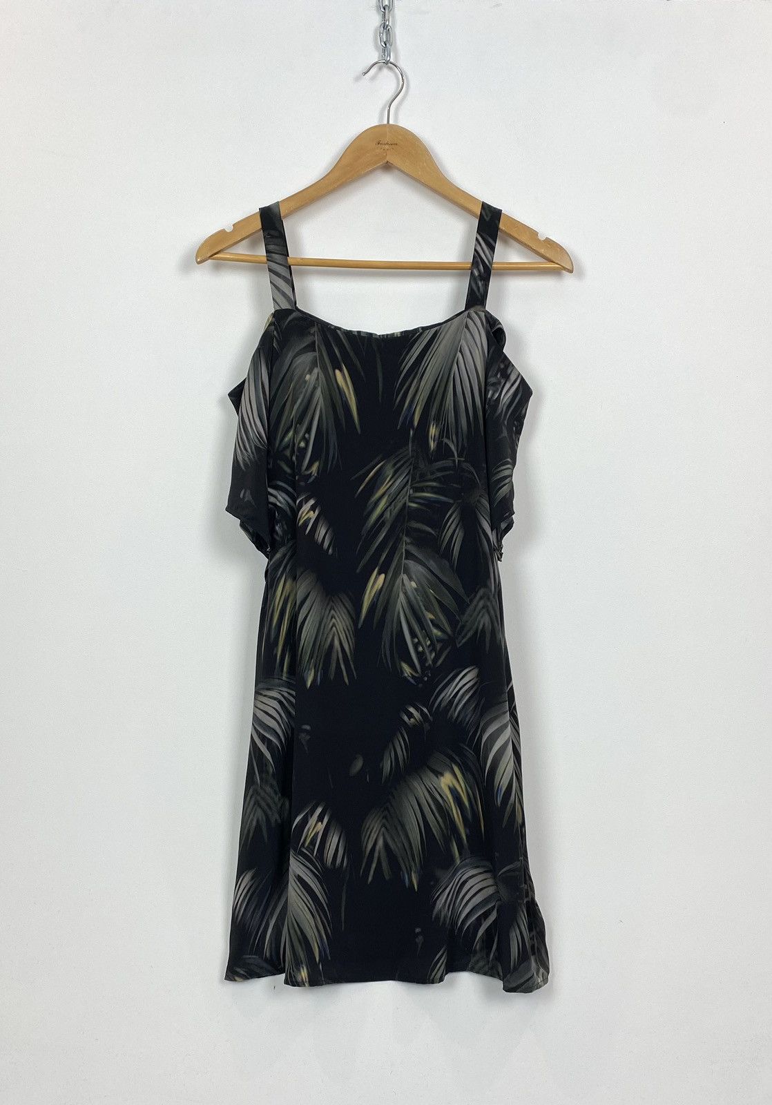 Allsaints AllSaints Rae Neluwa Dress 100% Silk Cold Shoulder Sz Medium Size M / US 6-8 / IT 42-44 - 2 Thumbnail