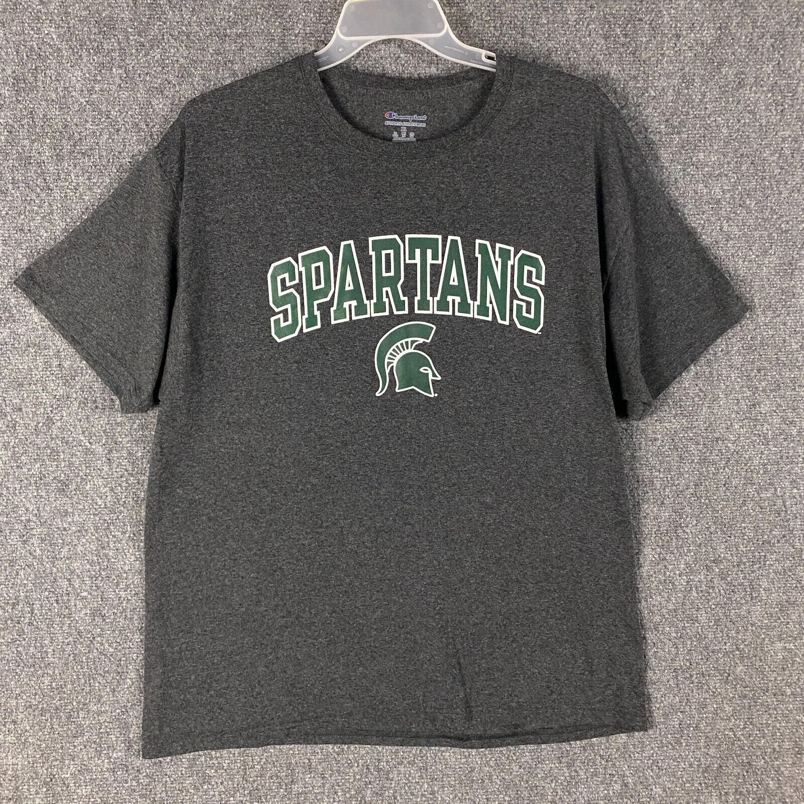 Champion Champion Spartans T-Shirt Men's XL Short Sleeve Charcoal Size US XL / EU 56 / 4 - 1 Thumbnail