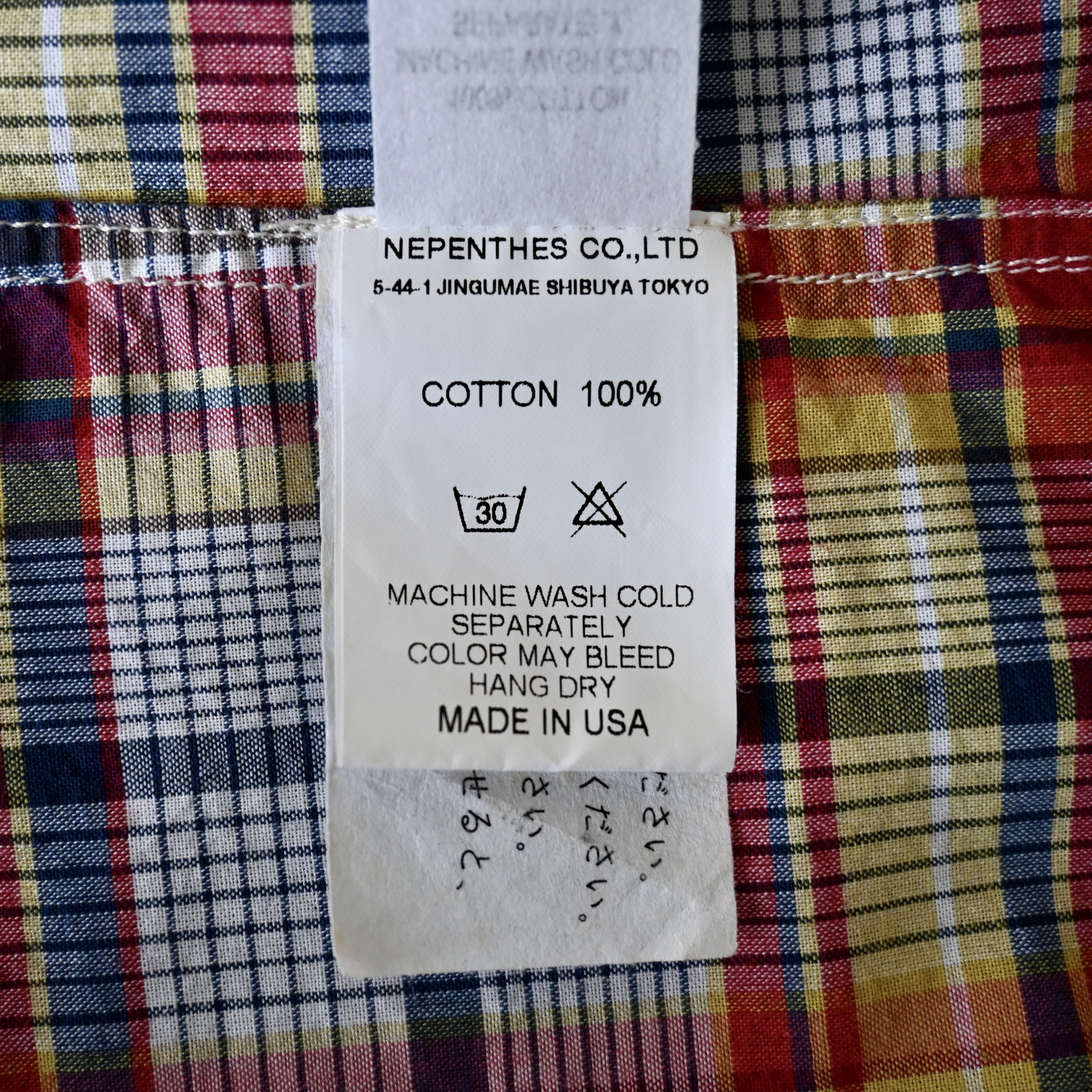 Engineered Garments Engineered Garments 19th century BD shirt, cotton madras Size US XS / EU 42 / 0 - 13 Thumbnail