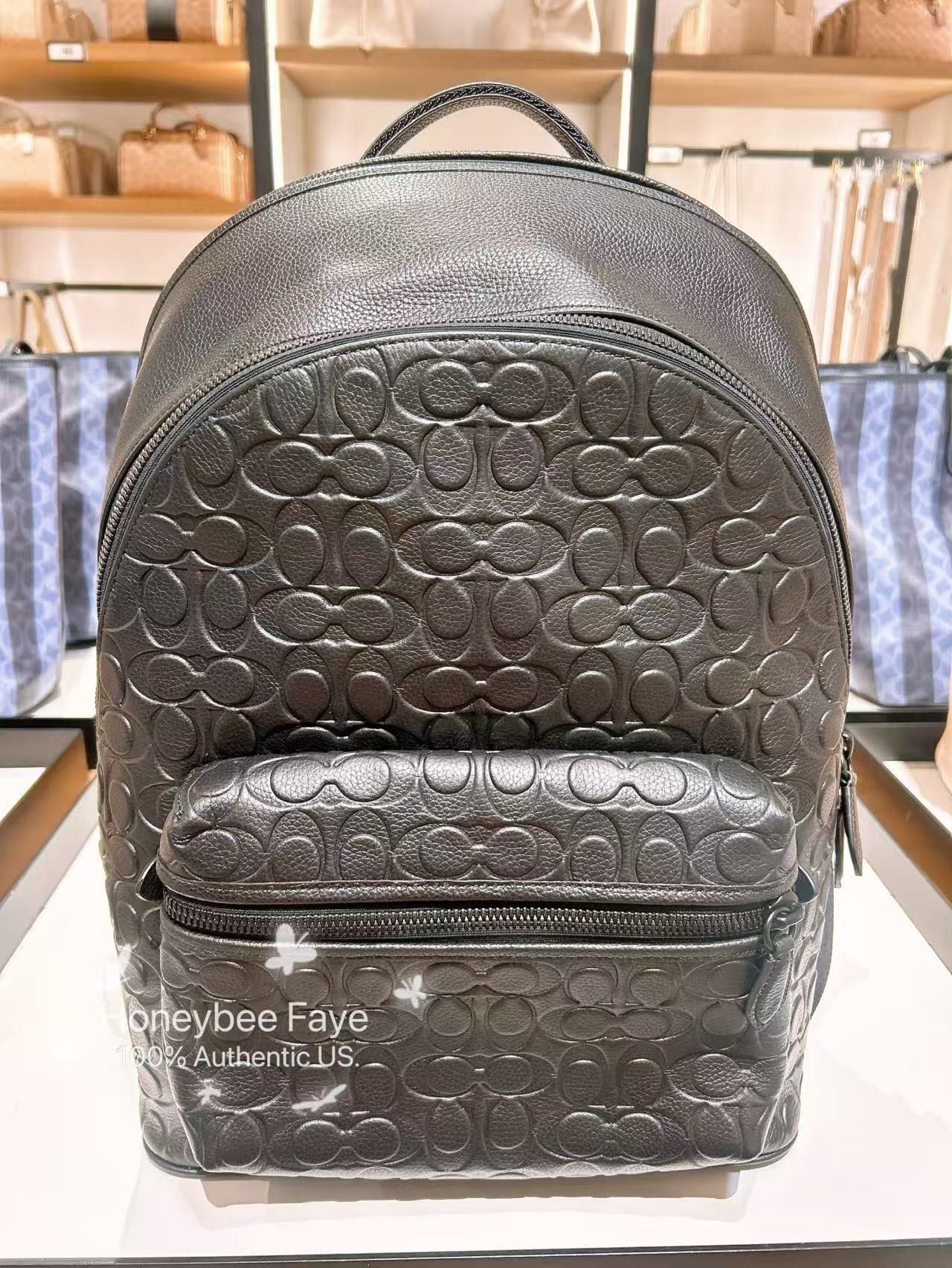 Coach Charter Backpack In Signature Leather CP117 Size ONE SIZE - 1 Thumbnail