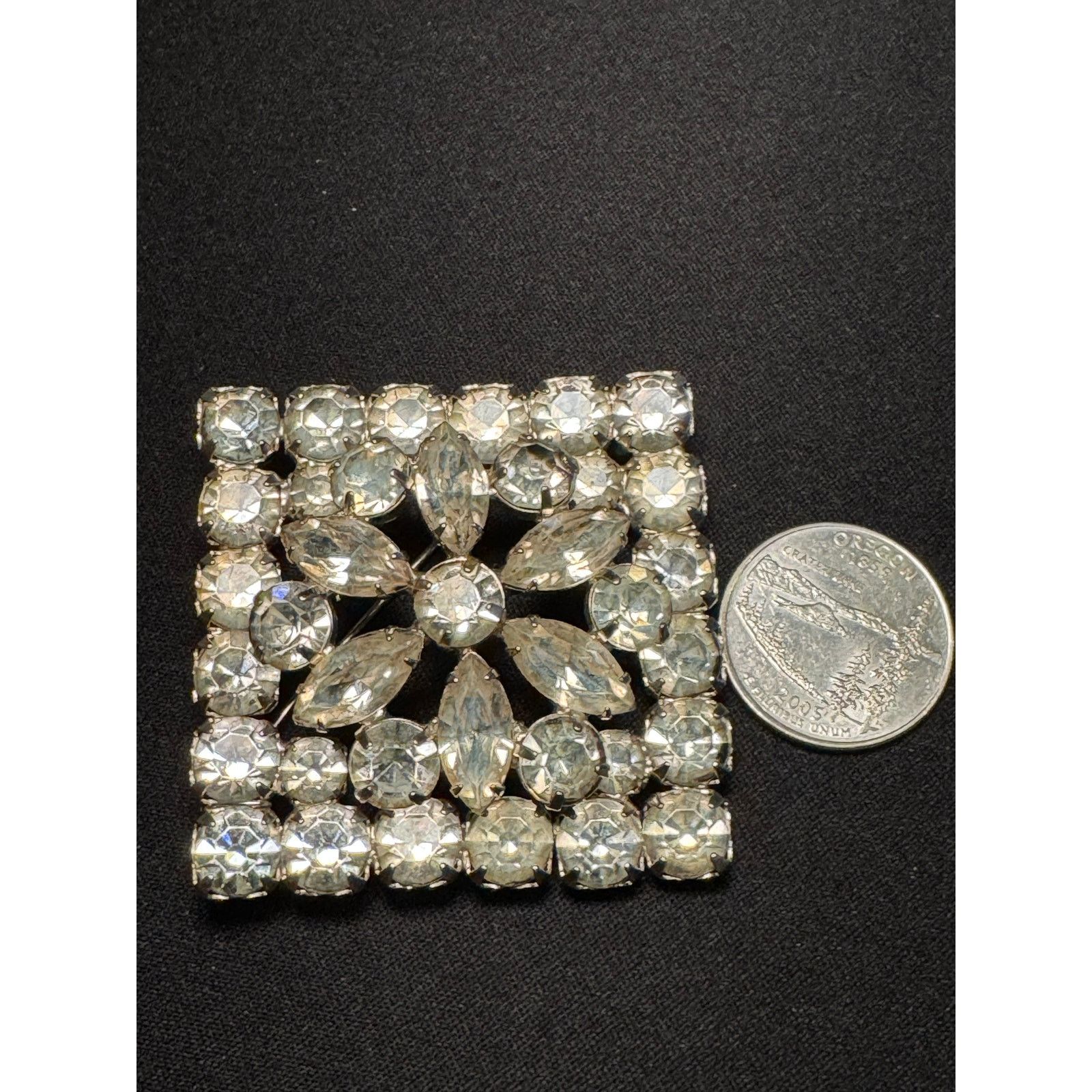 Other Vintage Rhinestone Marquis & Round Crystals Statement Brooch Size ONE SIZE - 3 Thumbnail