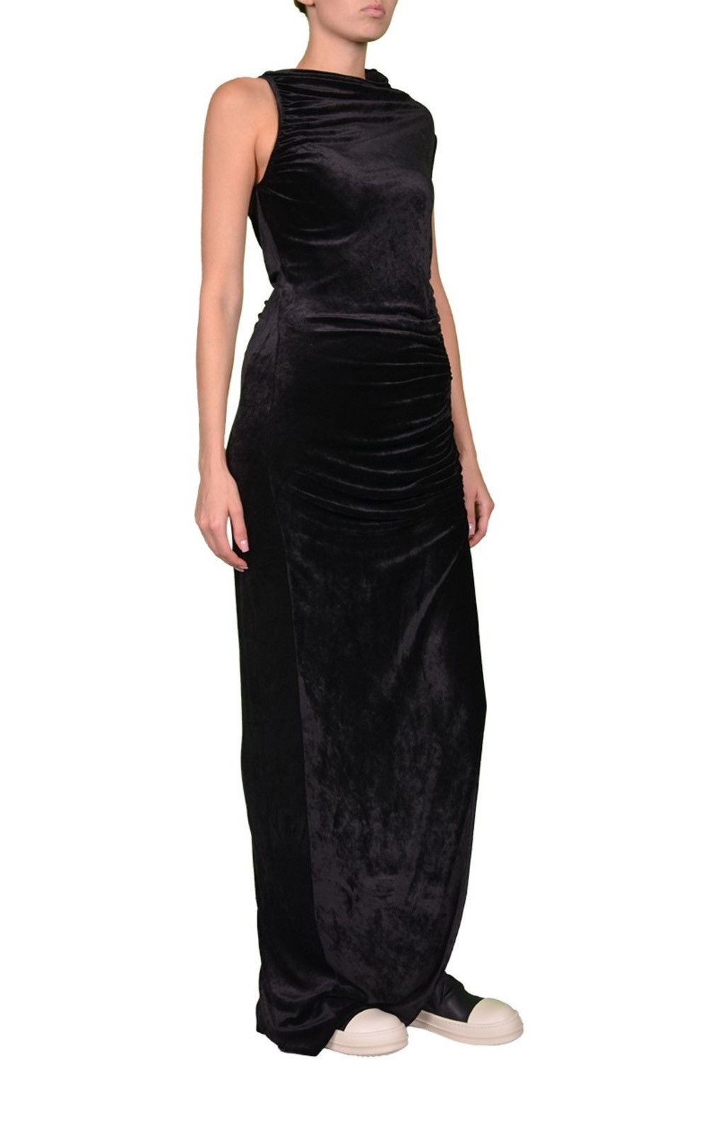 Rick Owens Last Size Rick Owens Black Velour Maxi Dress Size S / US 4 / IT 40 - 3 Thumbnail