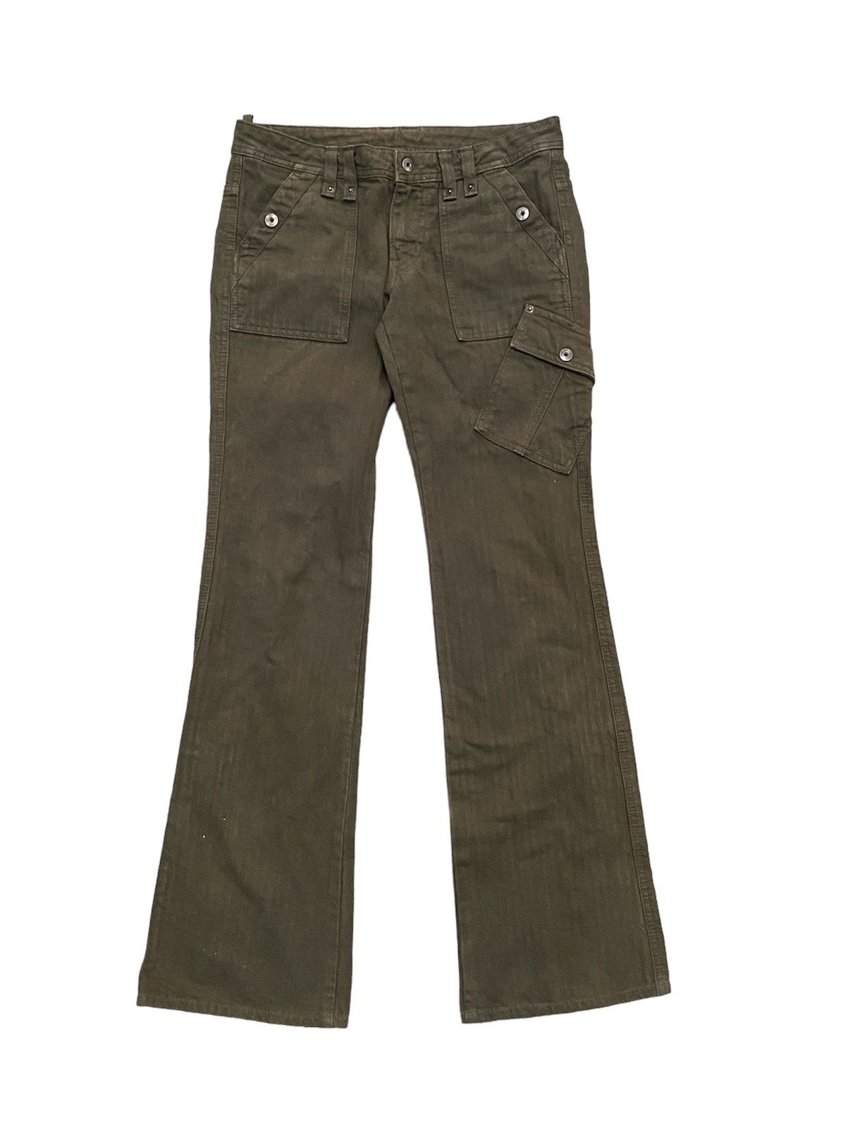 ET BOITE Japan Flare Herringbone slank pocket cargos