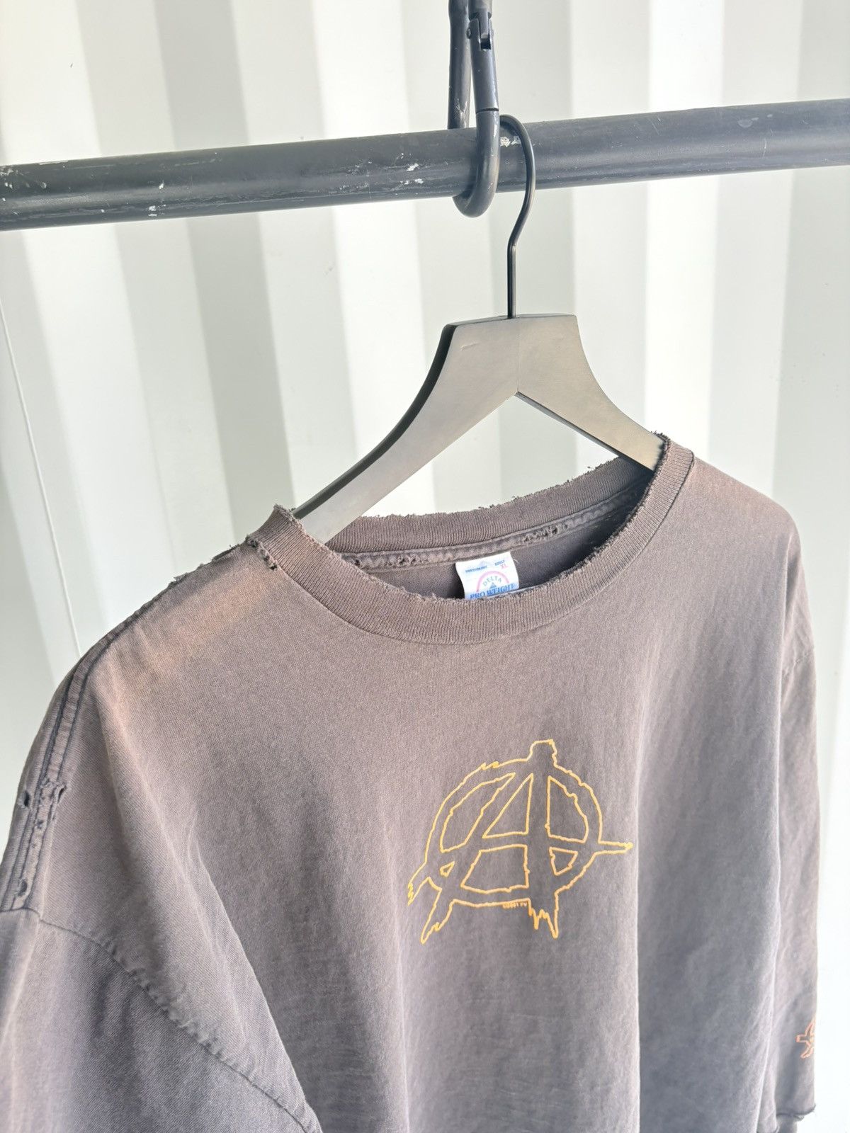 Band Tees Vintage Anarchy Faded Distressed Shirt GRUNGE Band Size US XL / EU 56 / 4 - 4 Thumbnail