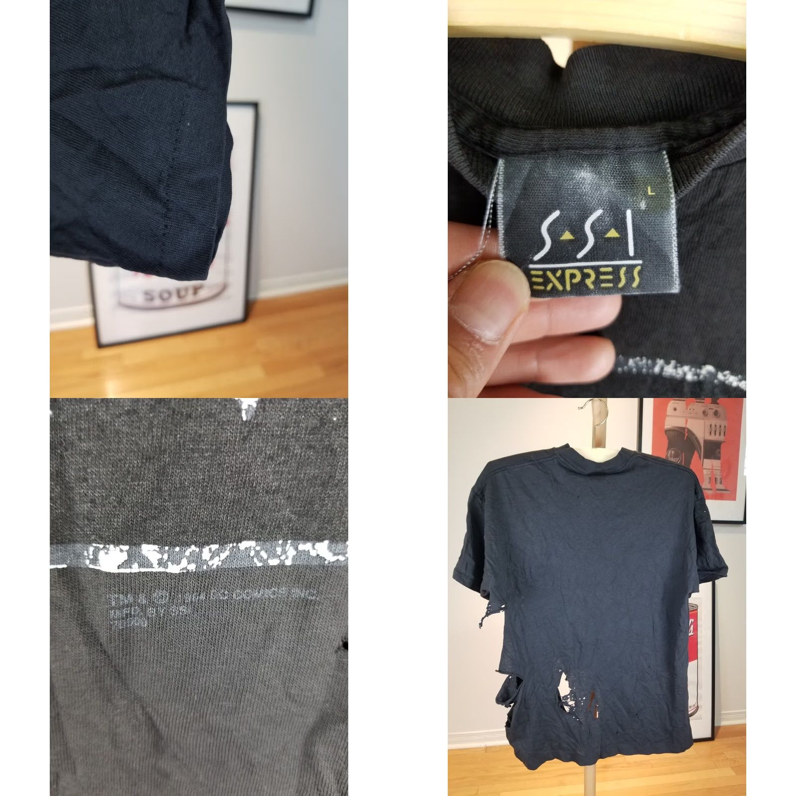 Vintage VINTAGE DC BATMAN SHIRT T-SHIRT Black XL/ L - 80s Distressed Single Stitch Crew Neck Short Sleeve Mens Ultimate Retro Batman Size US L / EU 52-54 / 3 - 8 Thumbnail
