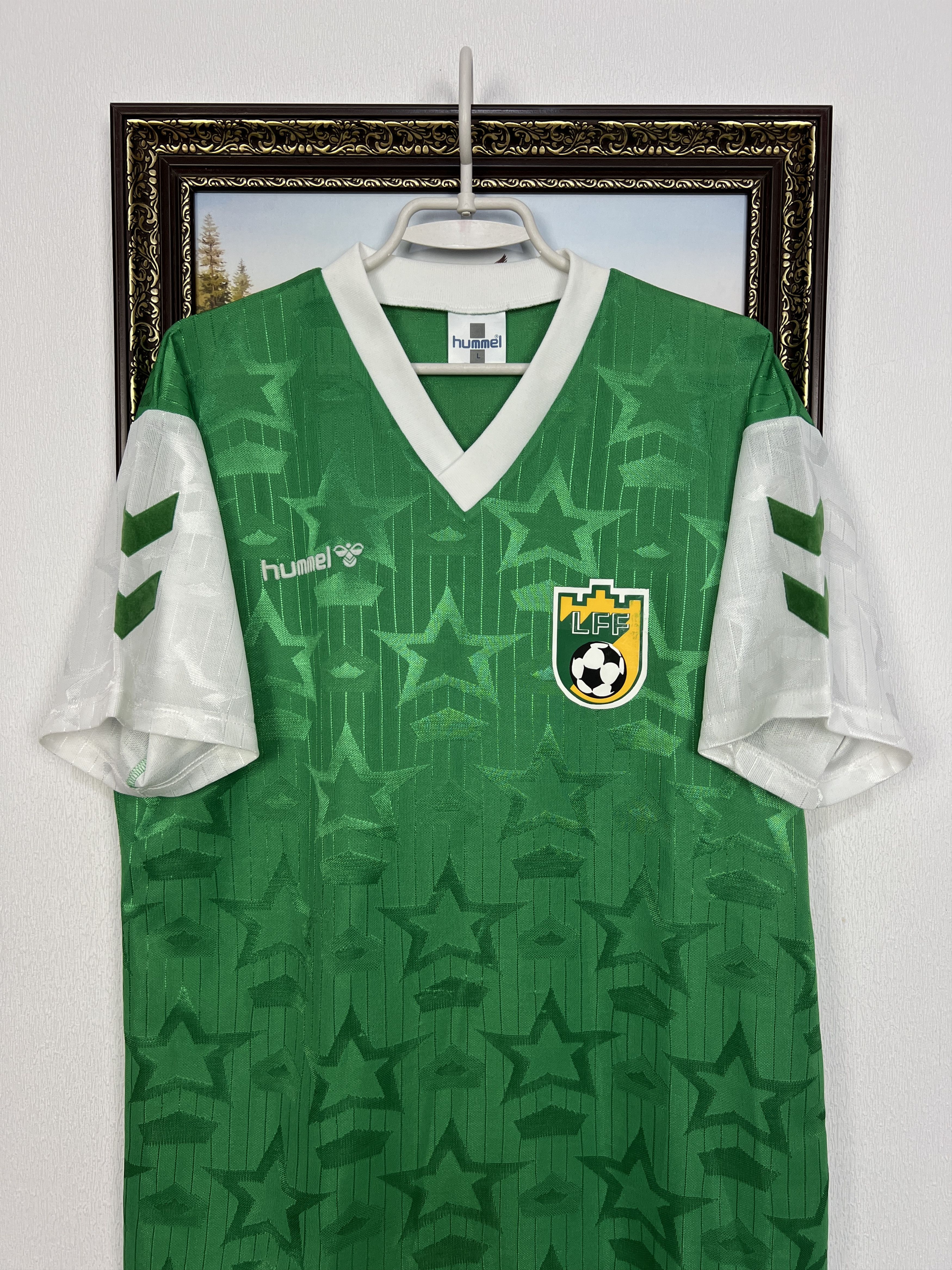 Hummel Lithuania Away football shirt 1998 Soccer Jersey National Size US L / EU 52-54 / 3 - 2 Thumbnail