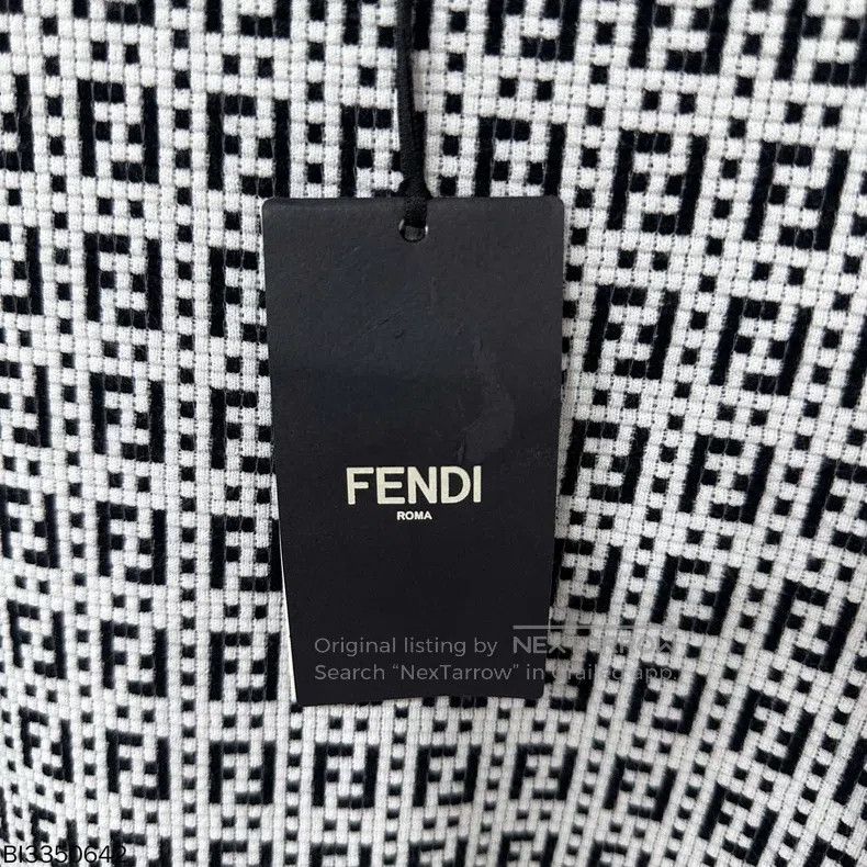 Fendi Fendi Printed black and white logo sweatshirt Size US M / EU 48-50 / 2 - 7 Thumbnail