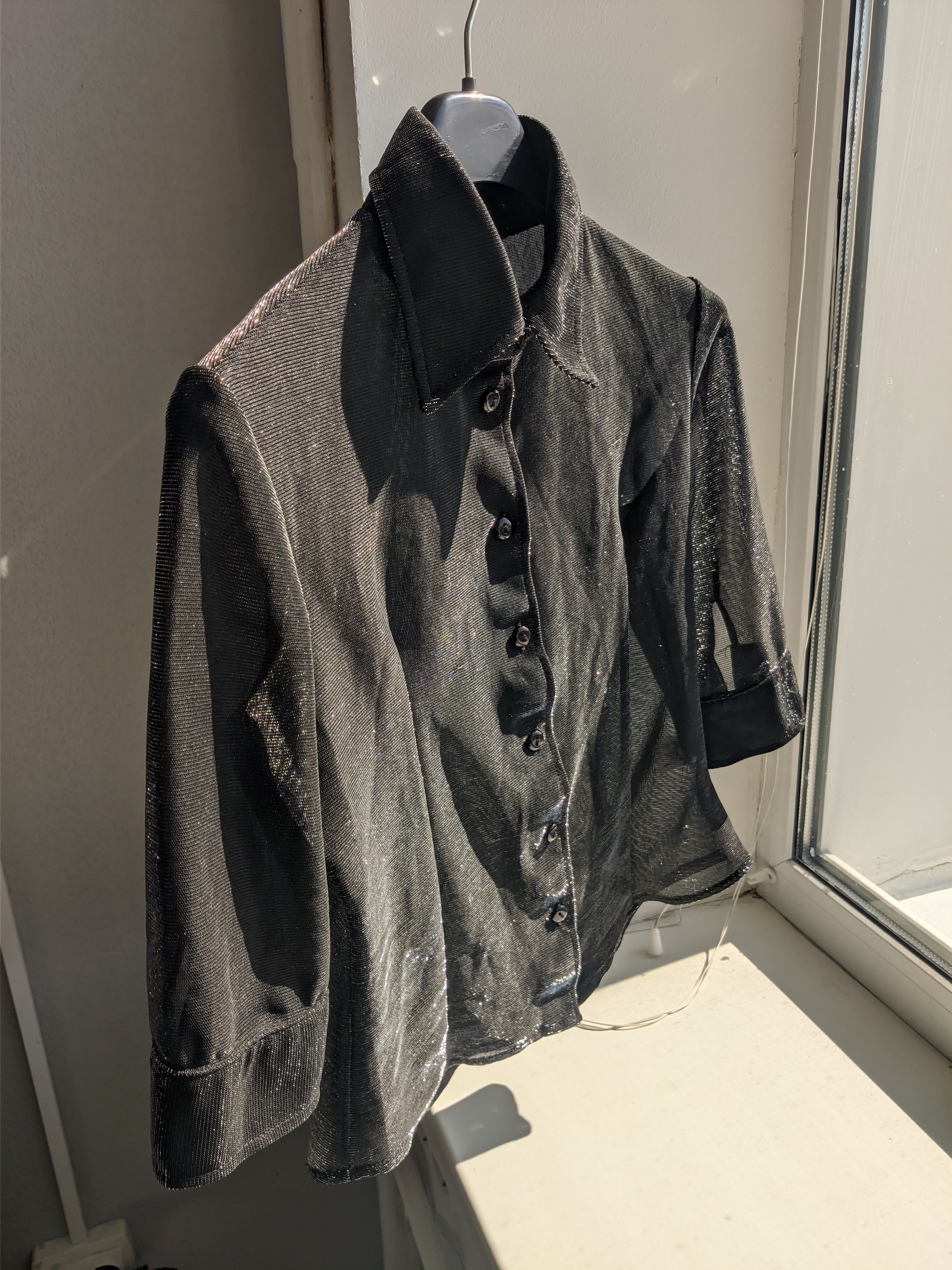 Hysteric Glamour Vintage shine shirt y2k translucent goth Size M / US 6-8 / IT 42-44 - 2 Thumbnail