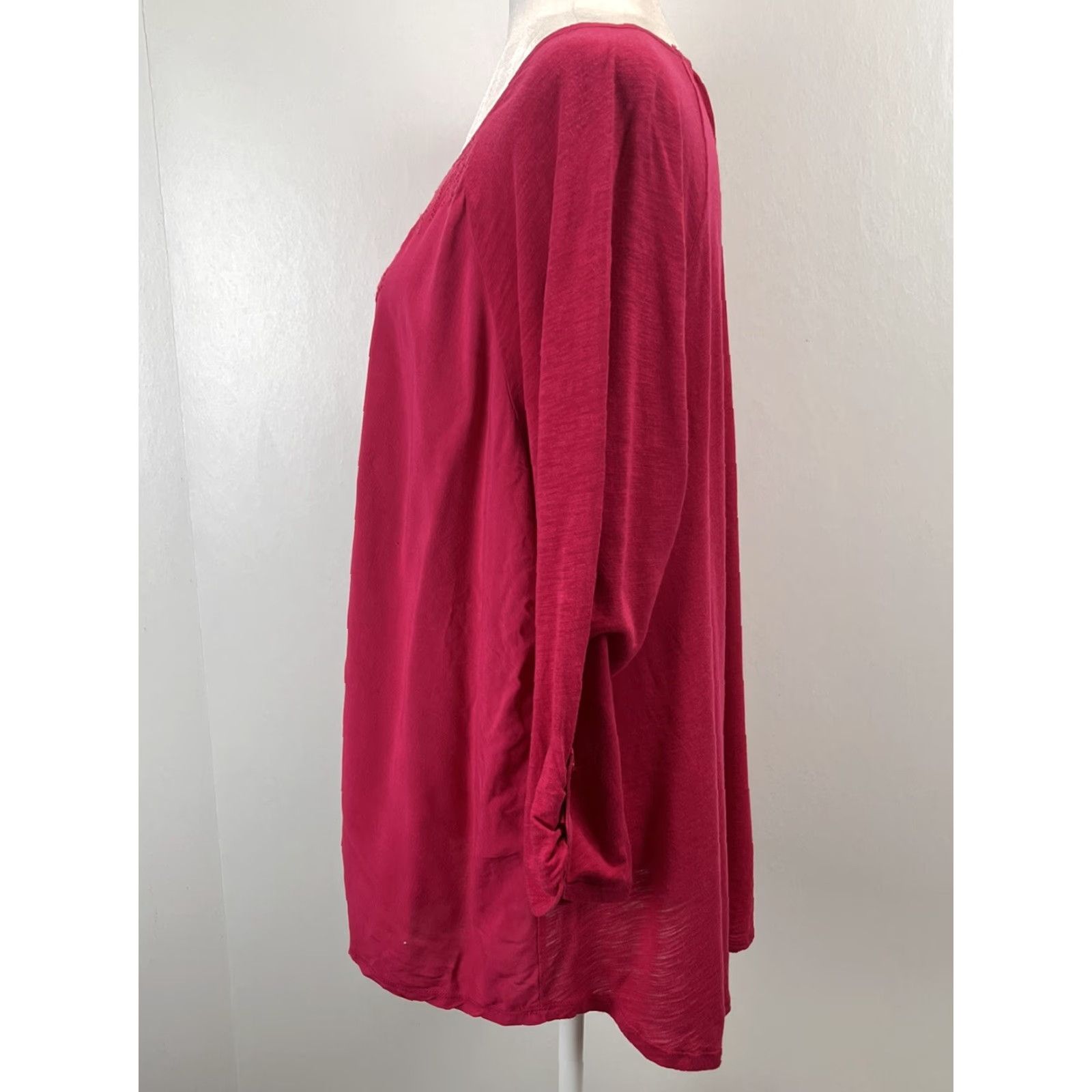 Vintage VINTAGE Chico’s Embroidered Peasant Tunic Shirt Women XL Pink 3/4 Sleeve Loose Casual 90s Theme Size XL / US 12-14 / IT 48-50 - 2 Thumbnail