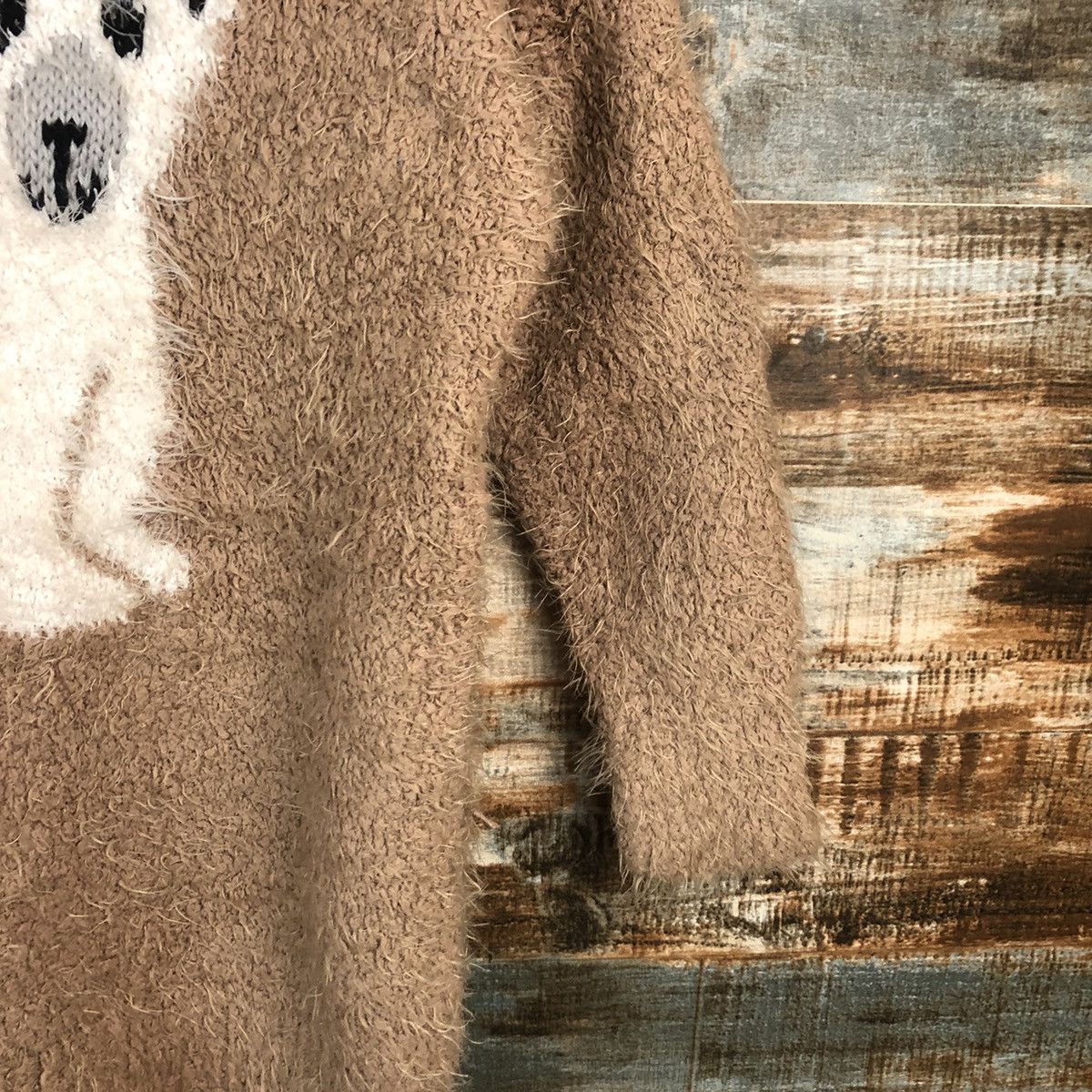 Homespun Knitwear × Japanese Brand Japanese Brand bear Brown Knitwear #A1766 Size L / US 10 / IT 46 - 8 Thumbnail