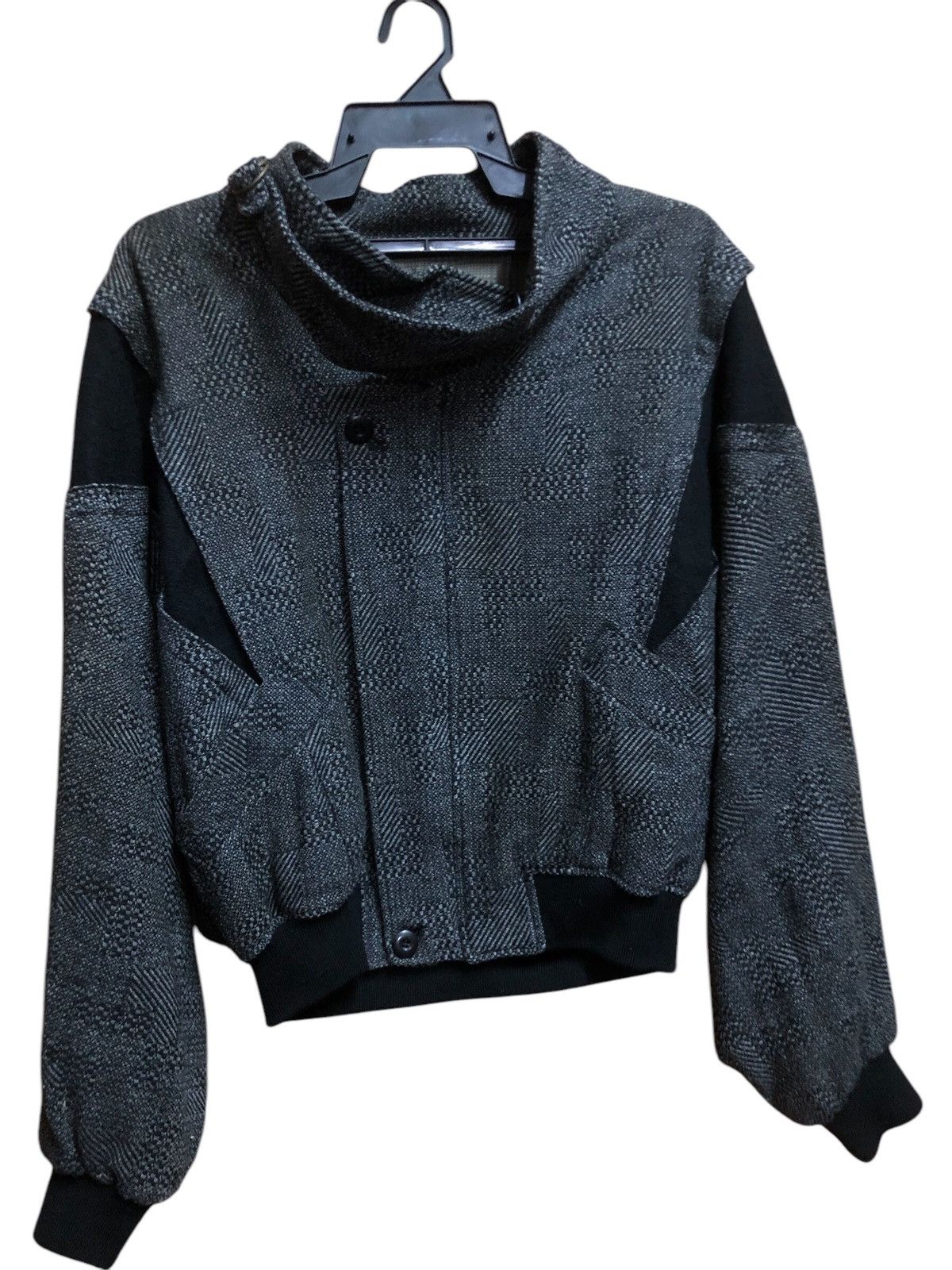 Japanese Brand × Vintage Vintage Tradall Wool avant garde design Bomber jacket Size US M / EU 48-50 / 2 - 1 Thumbnail