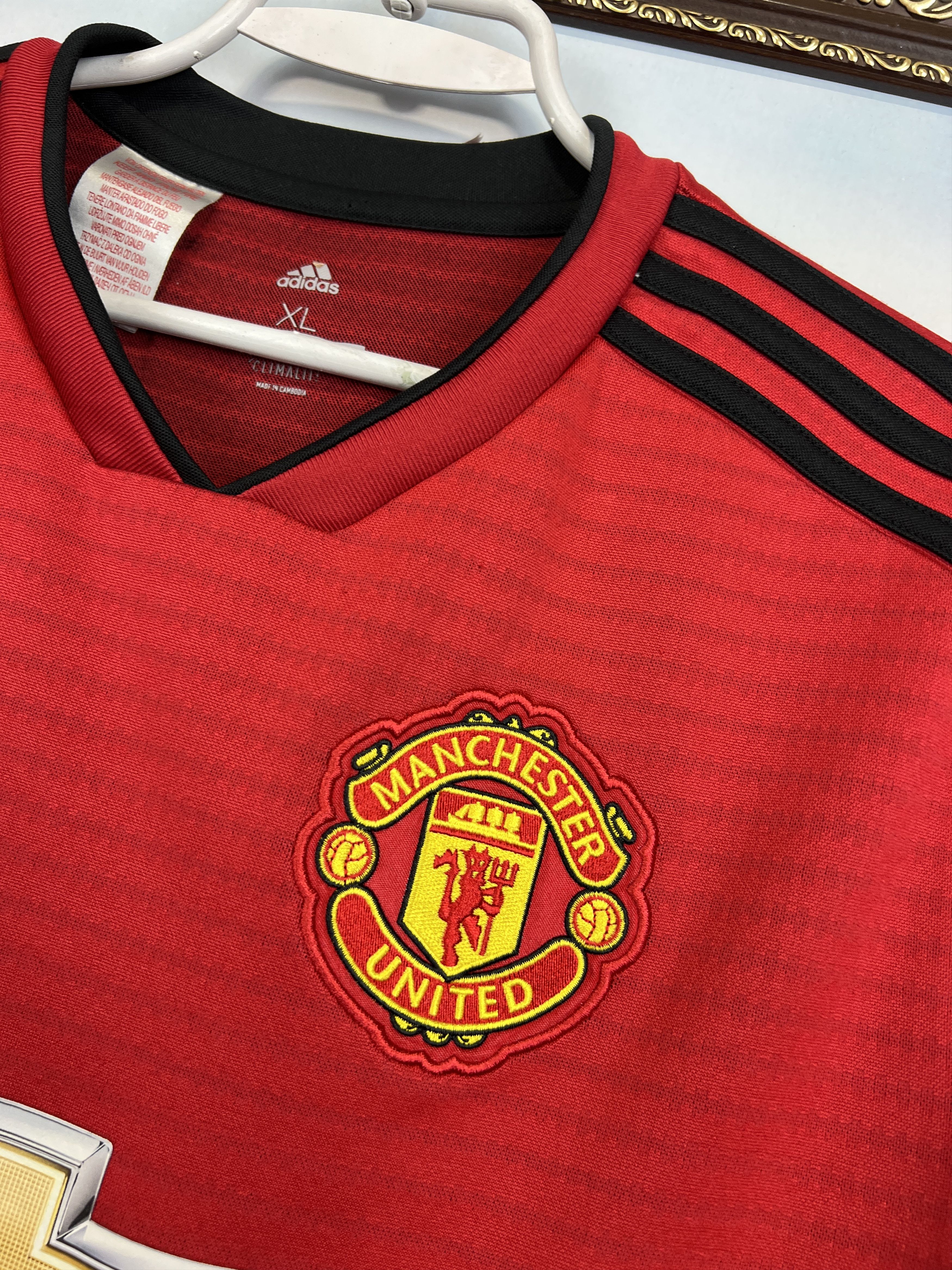 Adidas Manchester United football shirt #6 Pogba Jersey Boys XL Size US XXS / EU 40 - 7 Thumbnail